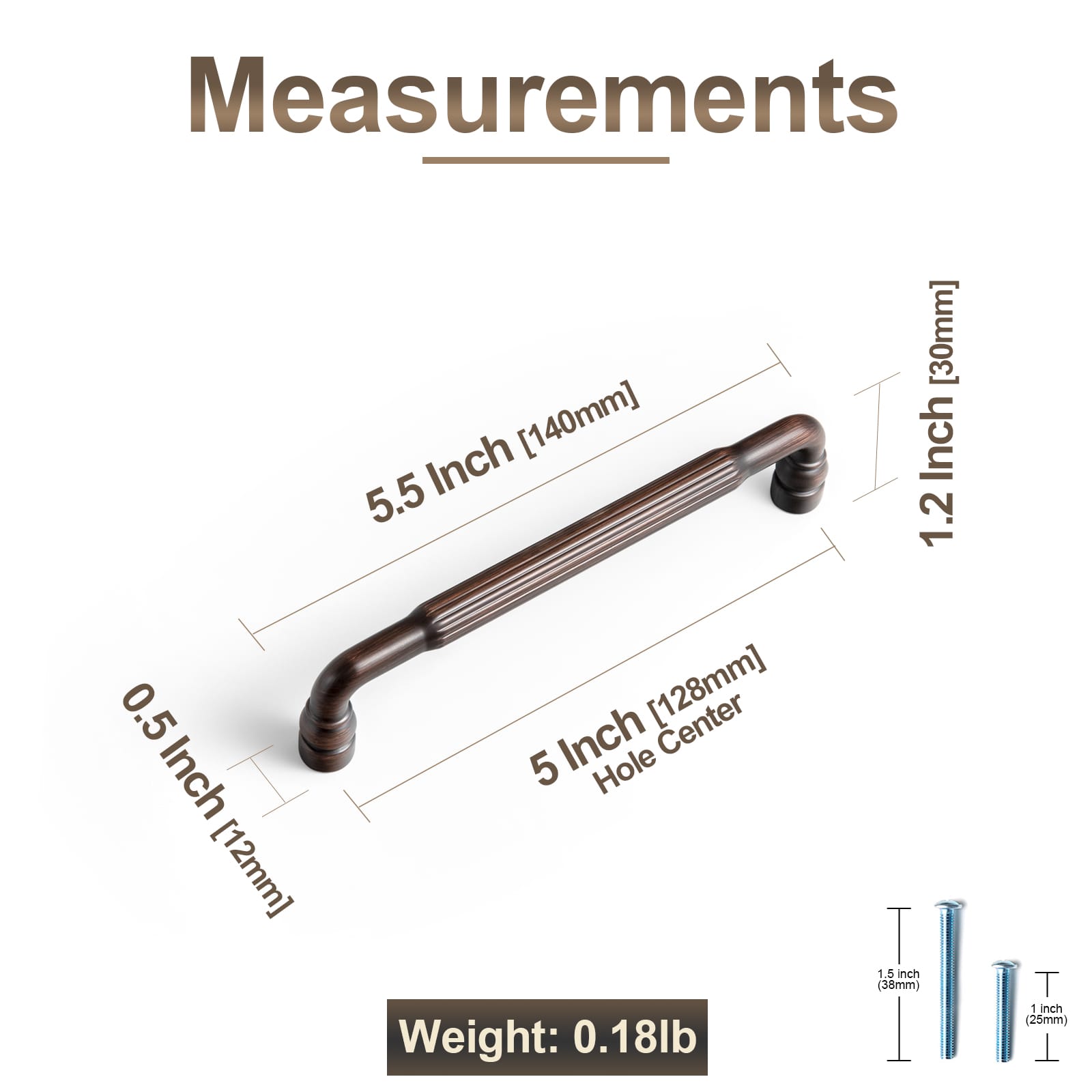Goo-Ki Industrial Decorative Cabinet Pulls Unique L-shaped Drawer Handles with Textured Grip