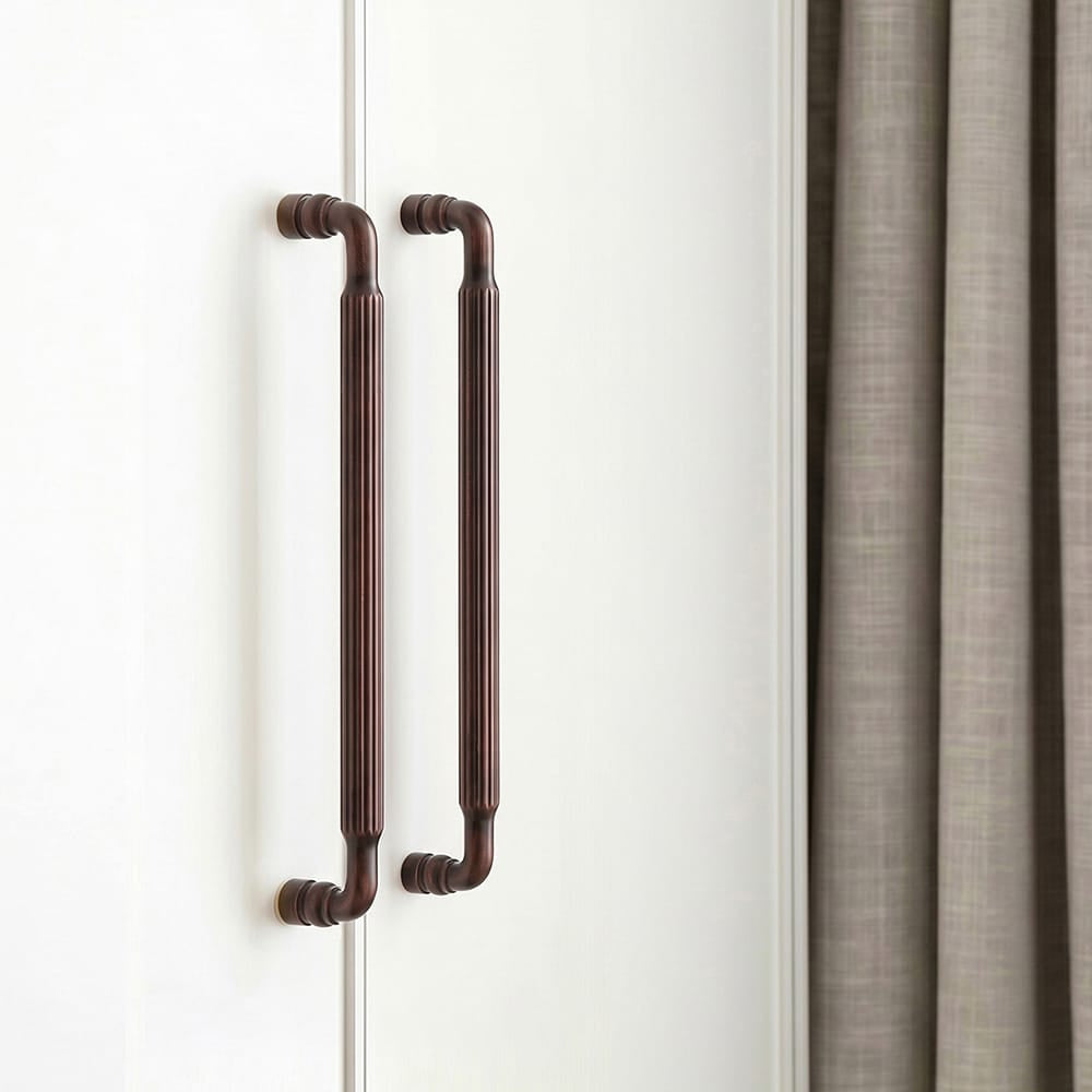 Goo-Ki Industrial Decorative Cabinet Pulls Unique L-shaped Drawer Handles with Textured Grip