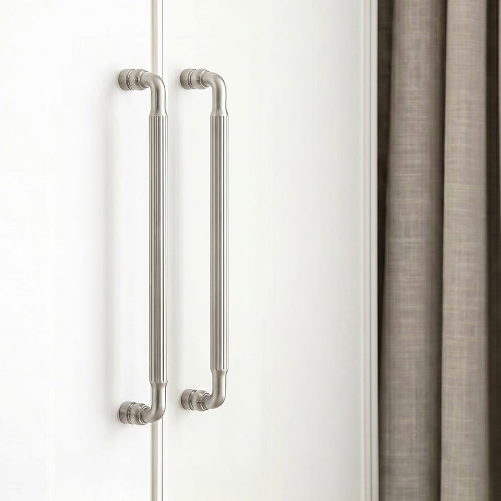 Goo-Ki Industrial Decorative Cabinet Pulls Unique L-shaped Drawer Handles with Textured Grip
