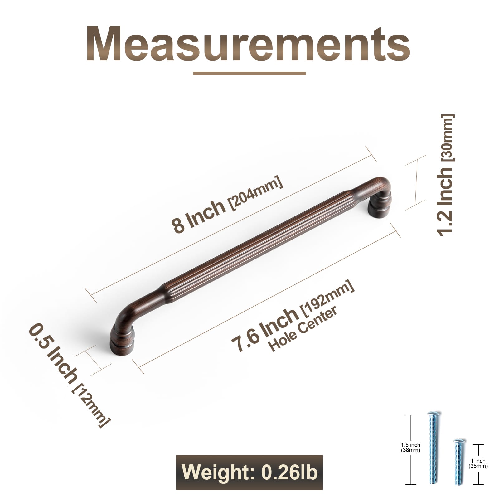 Goo-Ki Industrial Decorative Cabinet Pulls Unique L-shaped Drawer Handles with Textured Grip