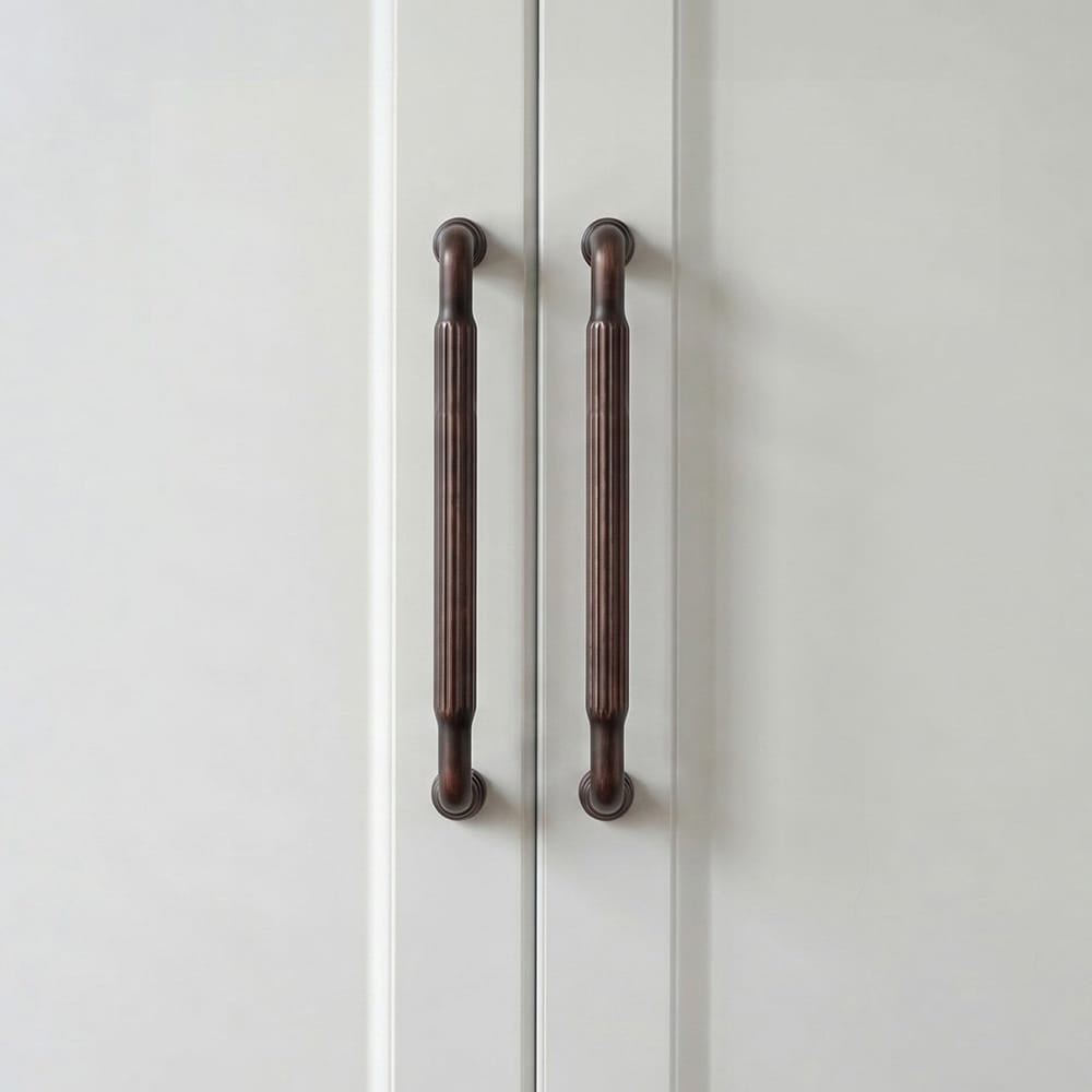 Goo-Ki Industrial Decorative Cabinet Pulls Unique L-shaped Drawer Handles with Textured Grip