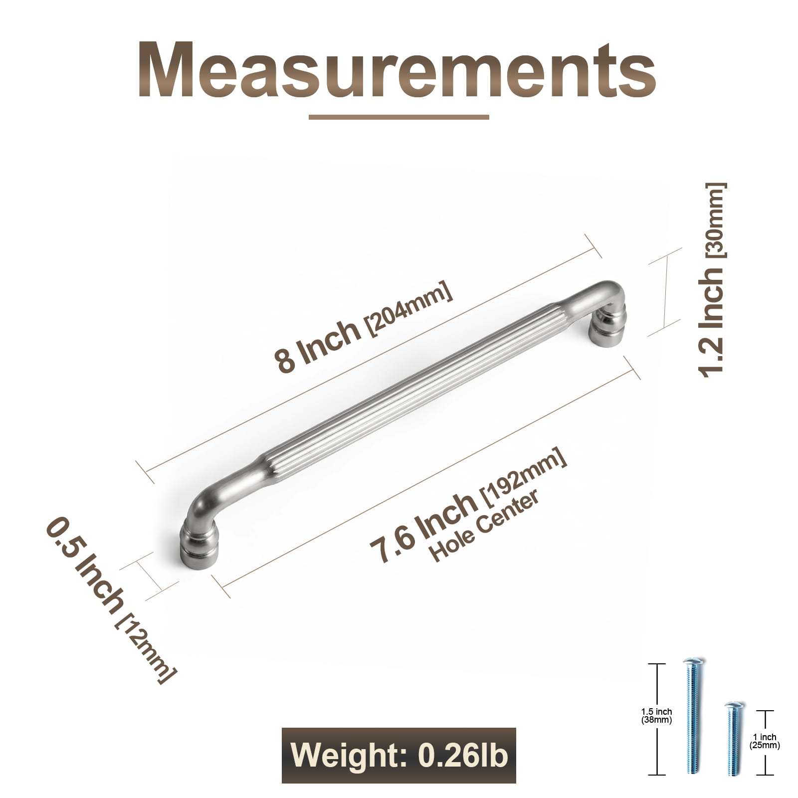 Goo-Ki Industrial Decorative Cabinet Pulls Unique L-shaped Drawer Handles with Textured Grip