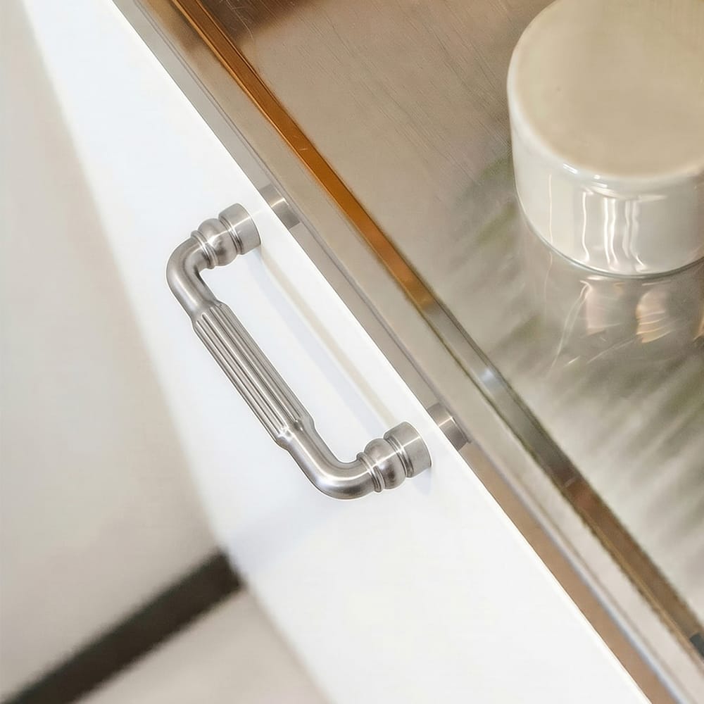 Goo-Ki Industrial Decorative Cabinet Pulls Unique L-shaped Drawer Handles with Textured Grip