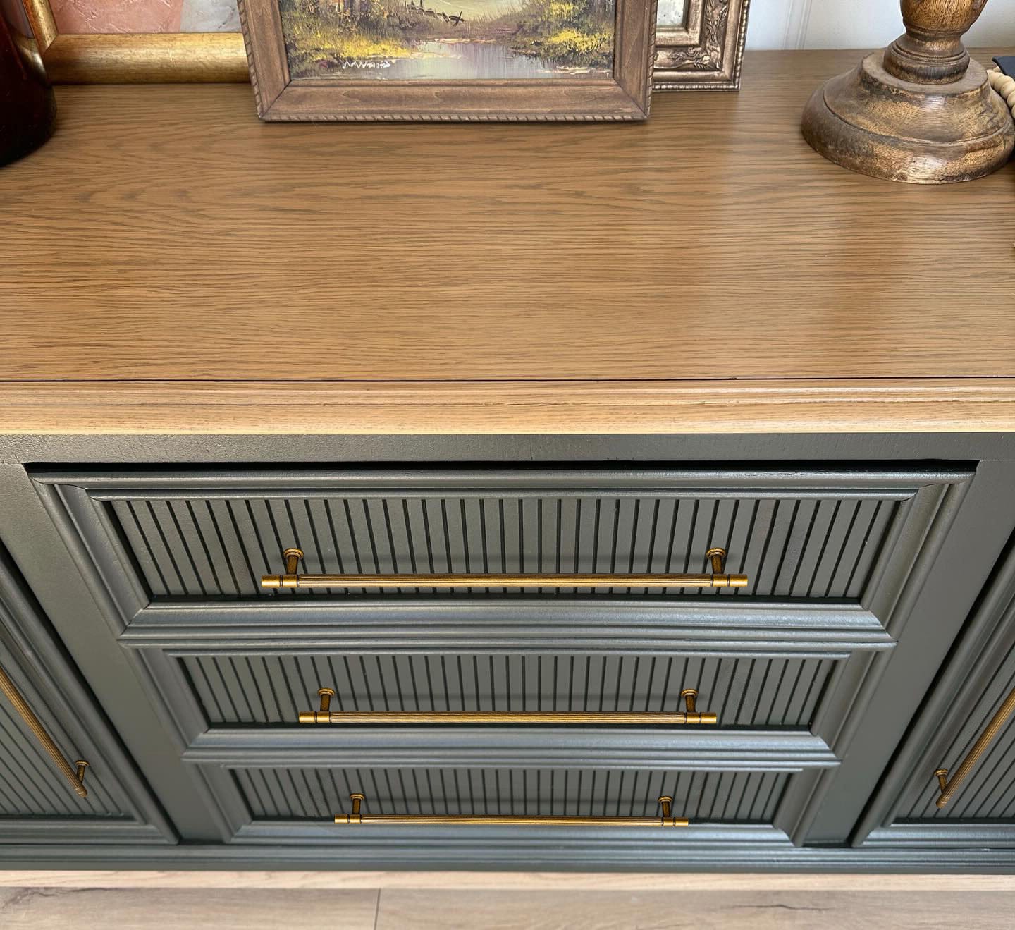 Goo-Ki Industrial Style Retro Zinc Alloy Cabinet Pulls with Striped Texture