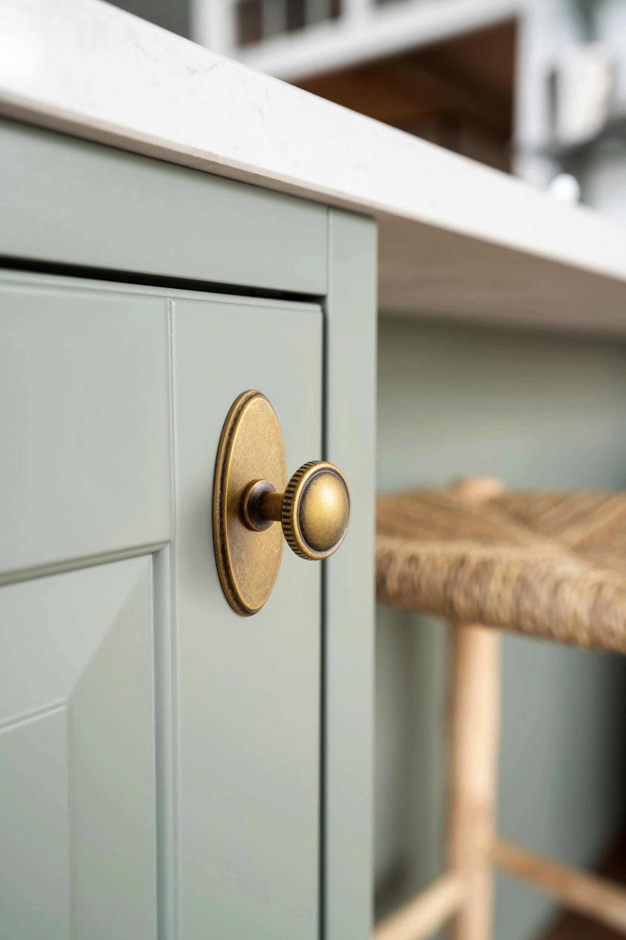 Goo-Ki Knurled Rim Round Cabinet Knobs, Solid Zinc Alloy Mushroom Drawer Knob for Cabinet Doors, Chest of Drawers