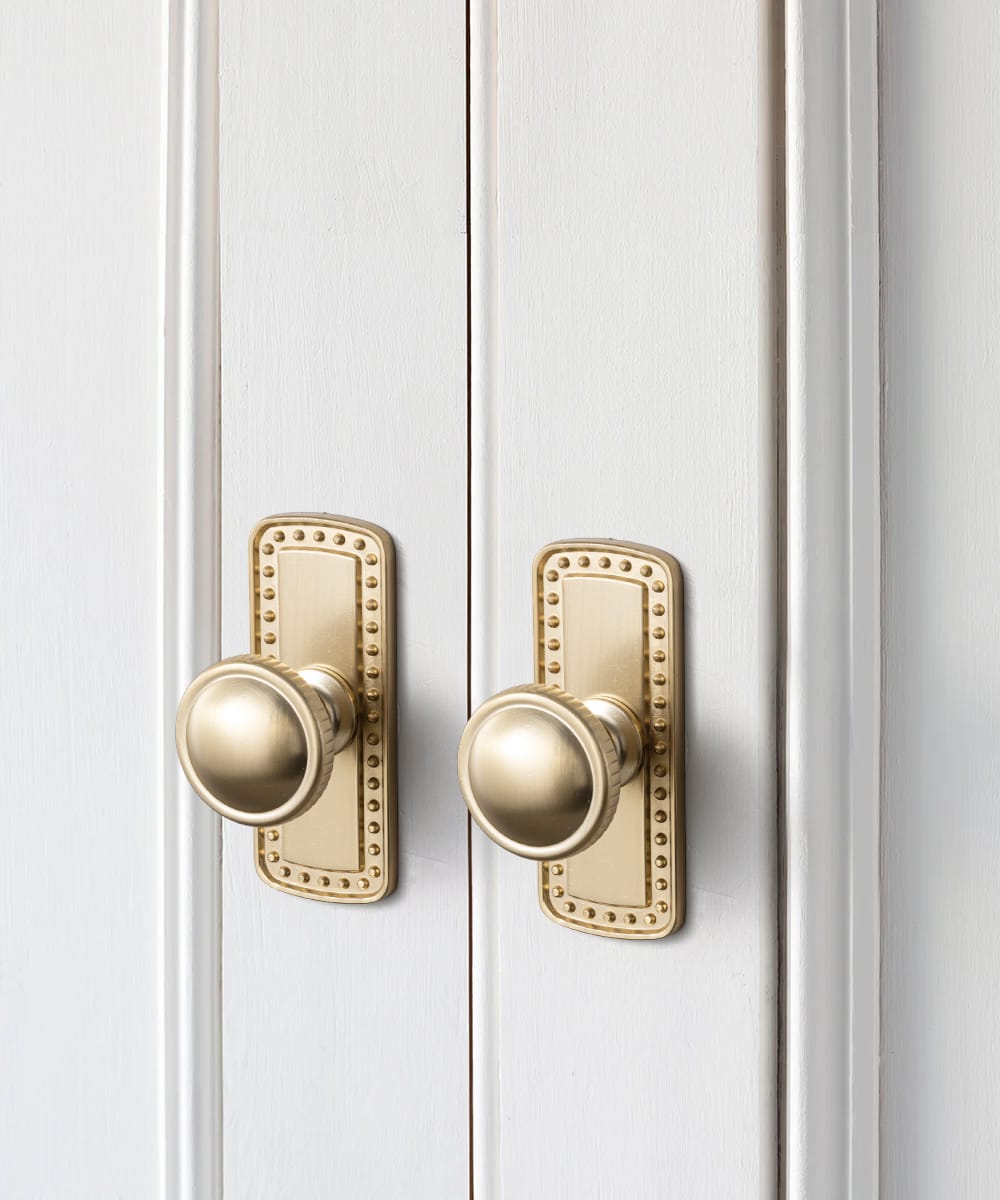 Goo-Ki Knurled Rim Round Cabinet Knobs, Solid Zinc Alloy Mushroom Drawer Knob for Cabinet Doors, Chest of Drawers