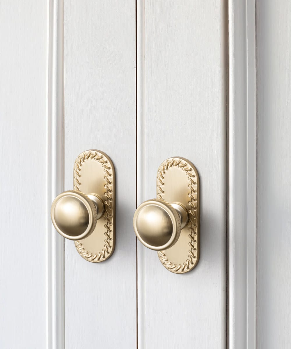 Goo-Ki Knurled Rim Round Cabinet Knobs, Solid Zinc Alloy Mushroom Drawer Knob for Cabinet Doors, Chest of Drawers