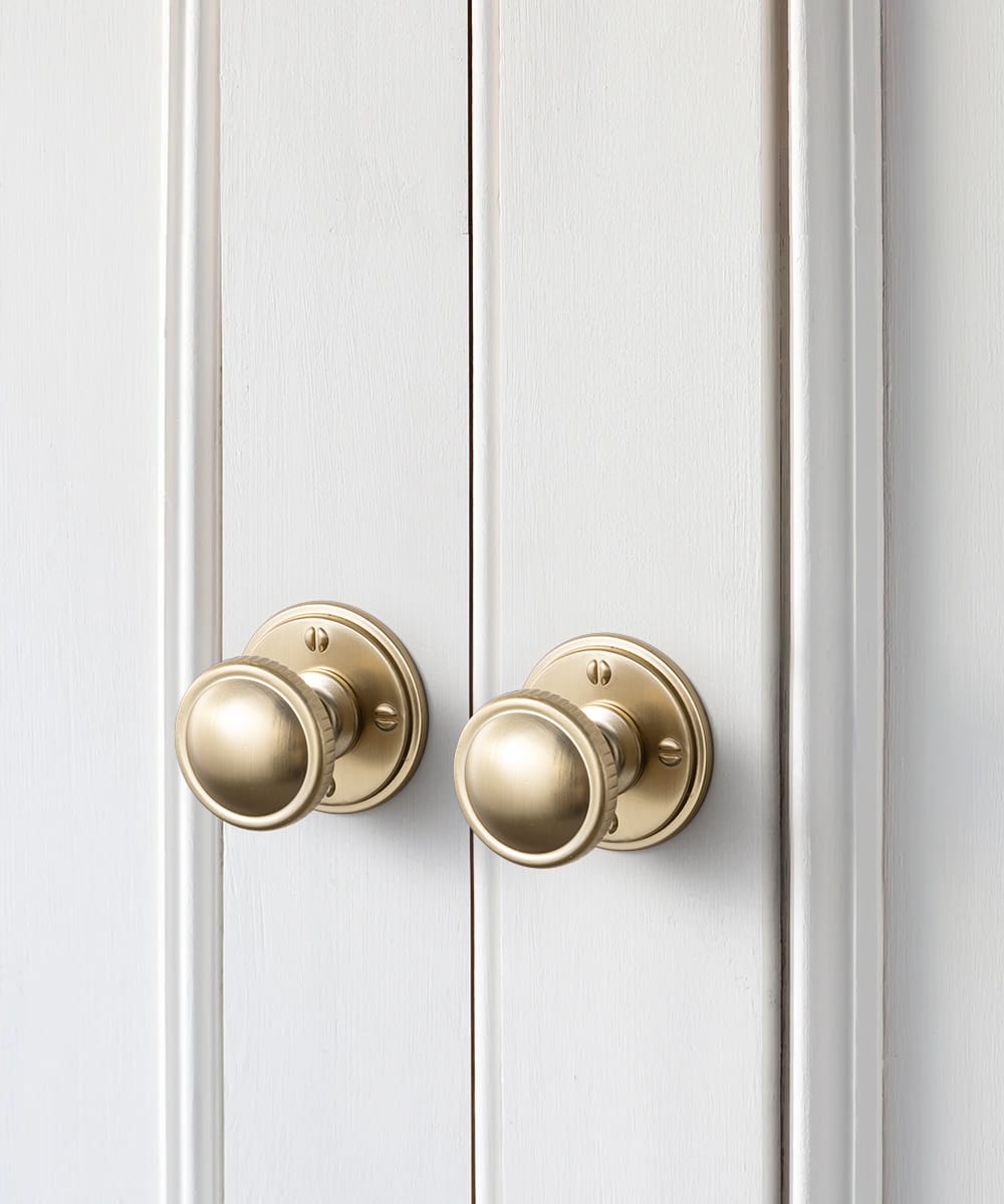 Goo-Ki Knurled Rim Round Cabinet Knobs, Solid Zinc Alloy Mushroom Drawer Knob for Cabinet Doors, Chest of Drawers