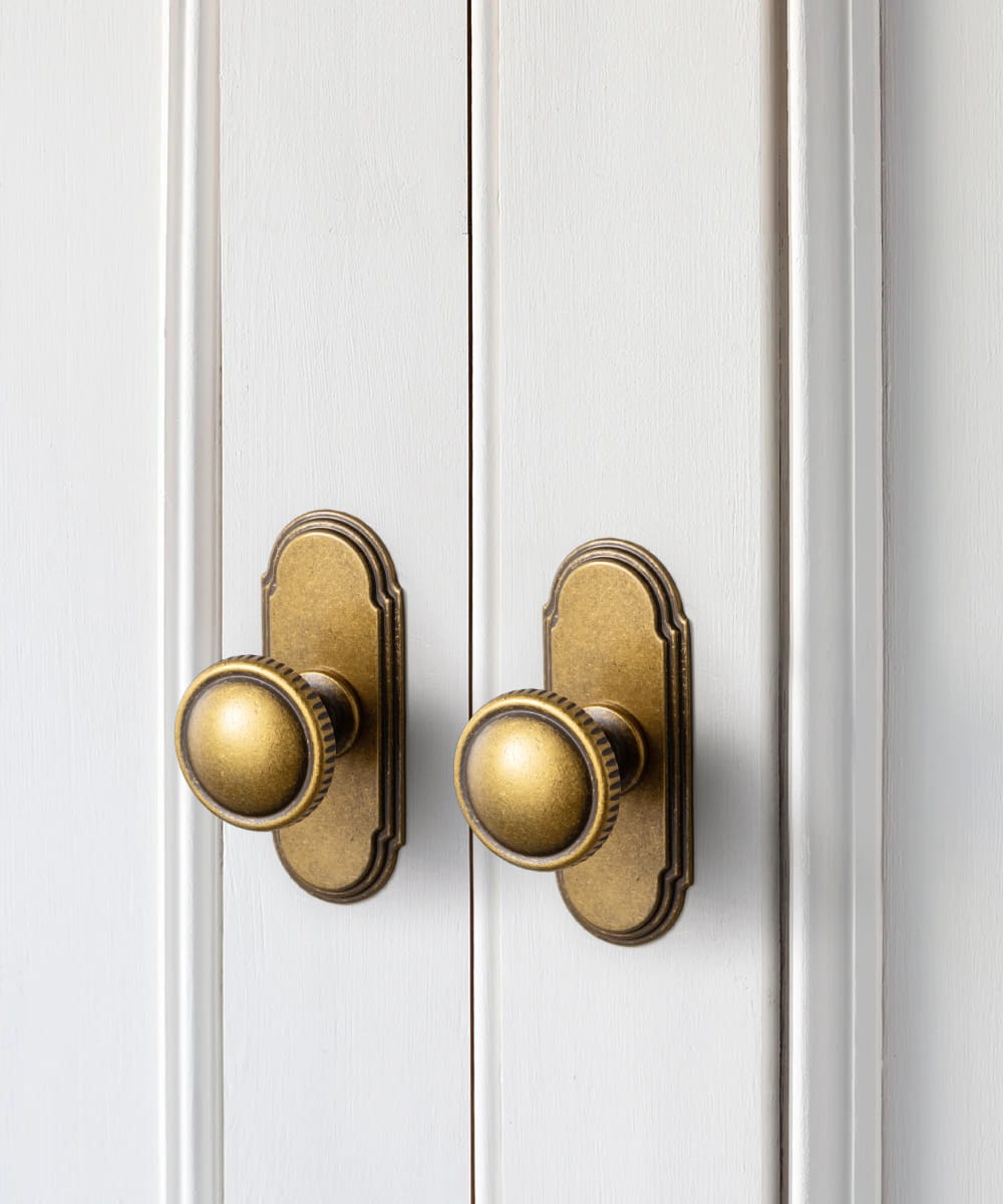 Goo-Ki Knurled Rim Round Cabinet Knobs, Solid Zinc Alloy Mushroom Drawer Knob for Cabinet Doors, Chest of Drawers