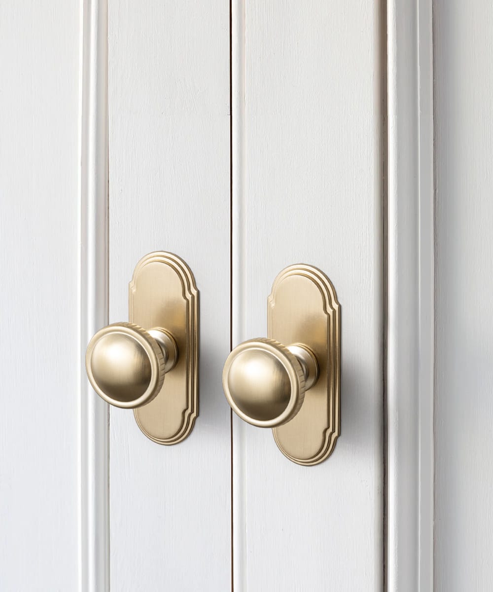 Goo-Ki Knurled Rim Round Cabinet Knobs, Solid Zinc Alloy Mushroom Drawer Knob for Cabinet Doors, Chest of Drawers