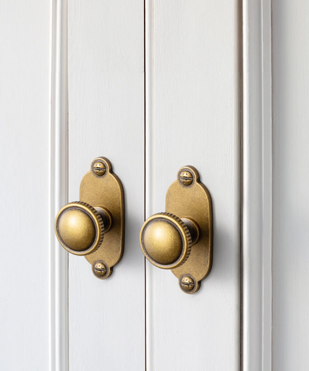 Goo-Ki Knurled Rim Round Cabinet Knobs, Solid Zinc Alloy Mushroom Drawer Knob for Cabinet Doors, Chest of Drawers