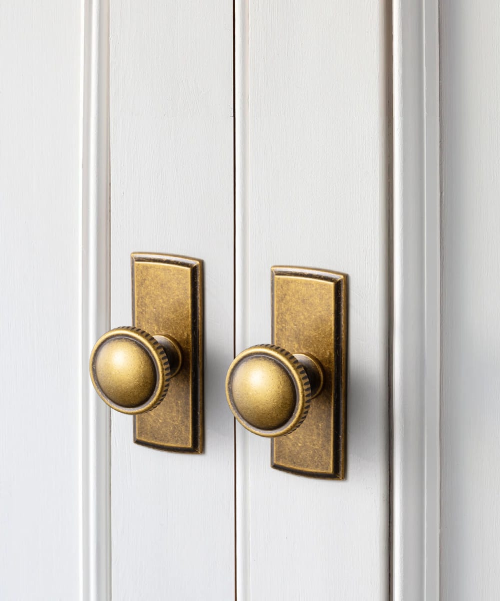Goo-Ki Knurled Rim Round Cabinet Knobs, Solid Zinc Alloy Mushroom Drawer Knob for Cabinet Doors, Chest of Drawers