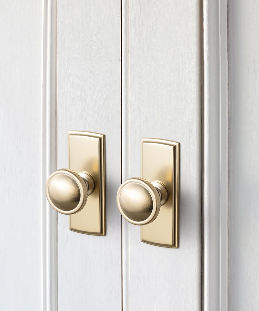 Goo-Ki Knurled Rim Round Cabinet Knobs, Solid Zinc Alloy Mushroom Drawer Knob for Cabinet Doors, Chest of Drawers