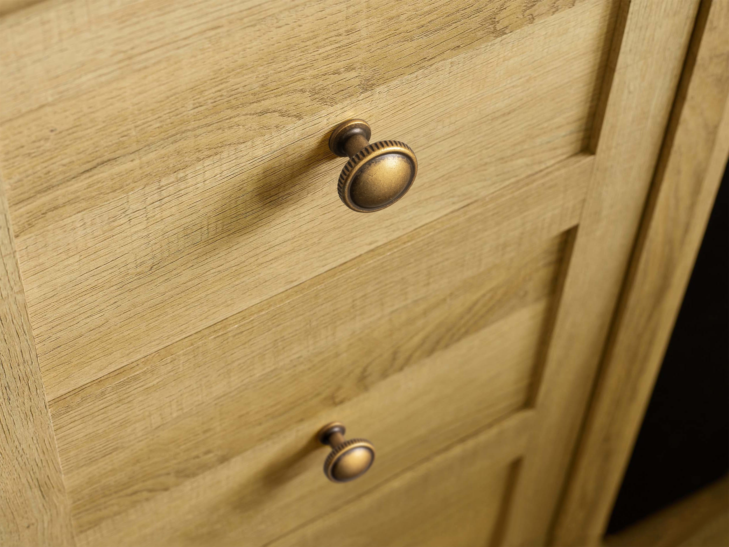 Goo-Ki Knurled Rim Round Cabinet Knobs, Solid Zinc Alloy Mushroom Drawer Knob for Cabinet Doors, Chest of Drawers