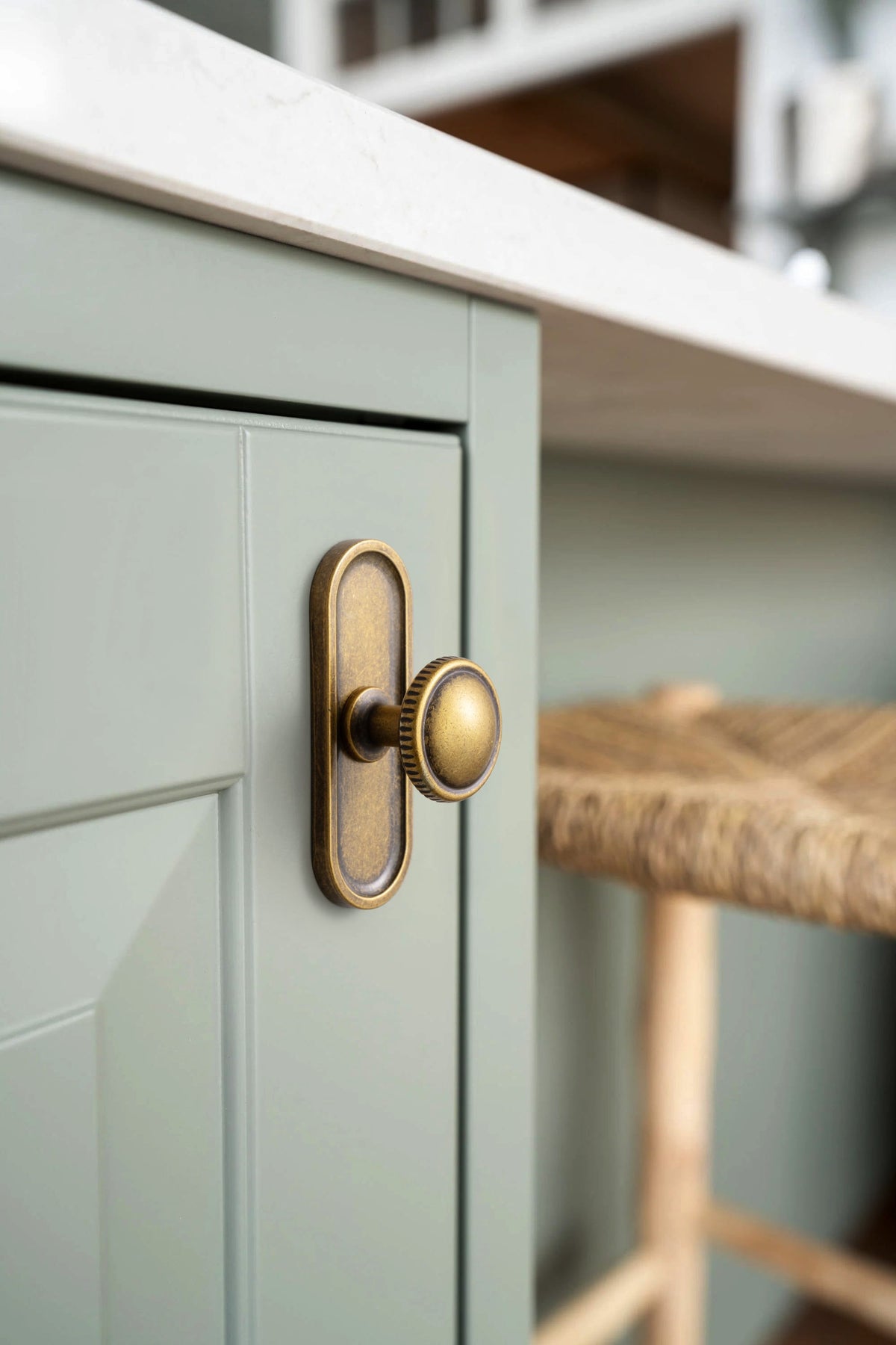 Goo-Ki Knurled Rim Round Cabinet Knobs, Solid Zinc Alloy Mushroom Drawer Knob for Cabinet Doors, Chest of Drawers