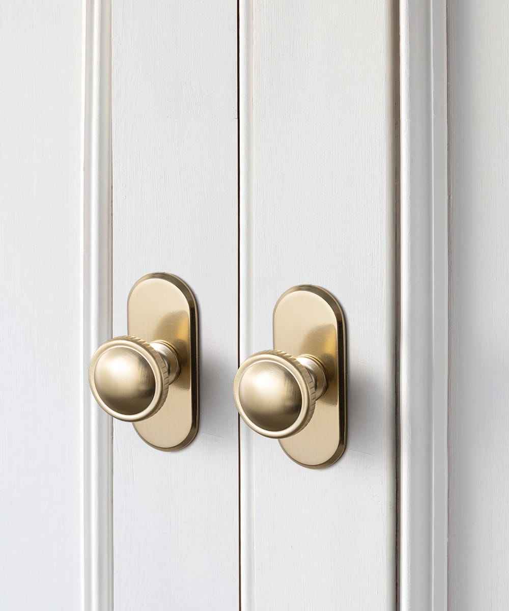 Goo-Ki Knurled Rim Round Cabinet Knobs, Solid Zinc Alloy Mushroom Drawer Knob for Cabinet Doors, Chest of Drawers