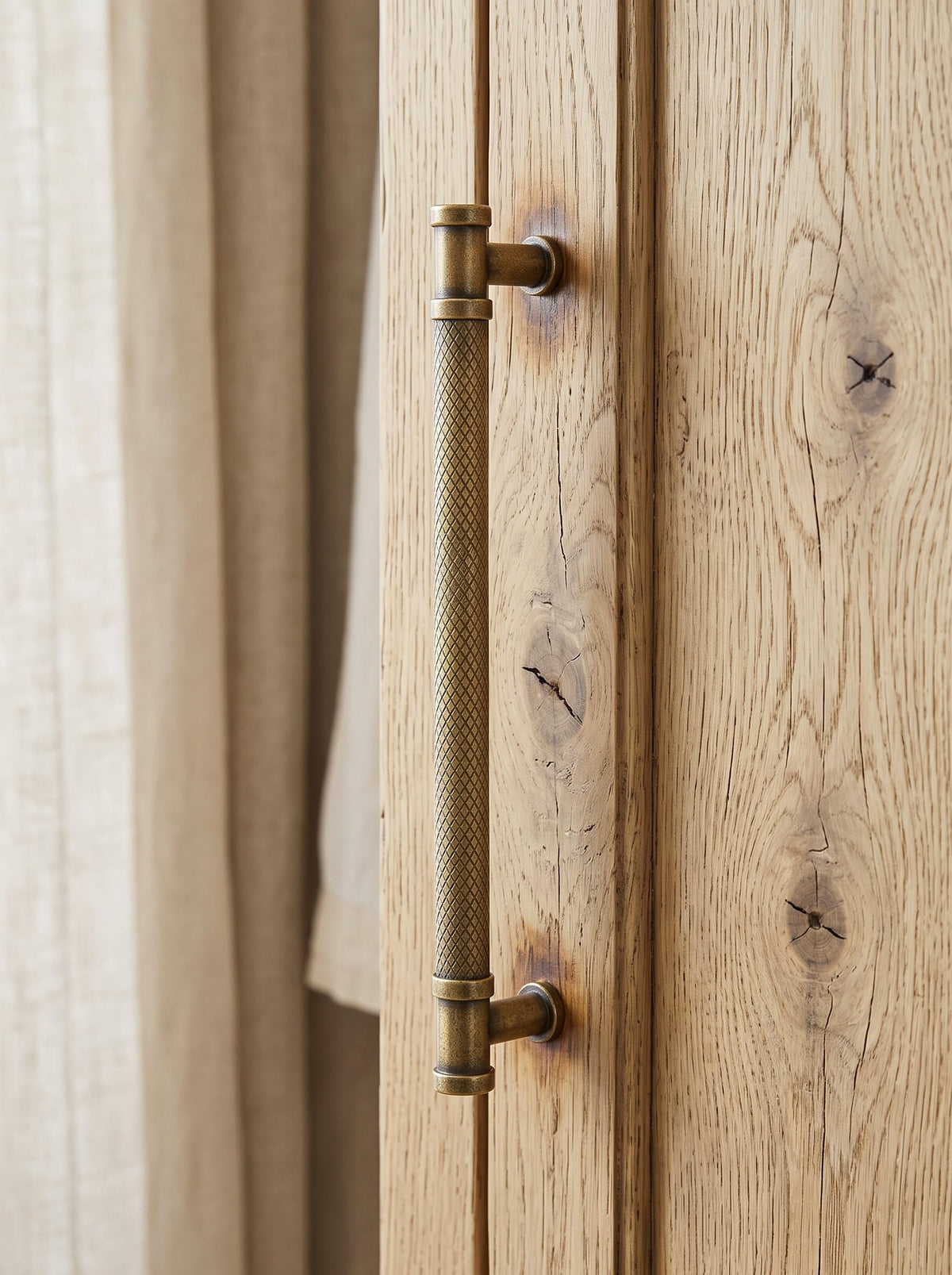 Goo-Ki Knurled T-Bar Cabinet Pull Handles, Zinc Alloy & Aluminum Textured Drawer Pulls for Kitchen Furniture