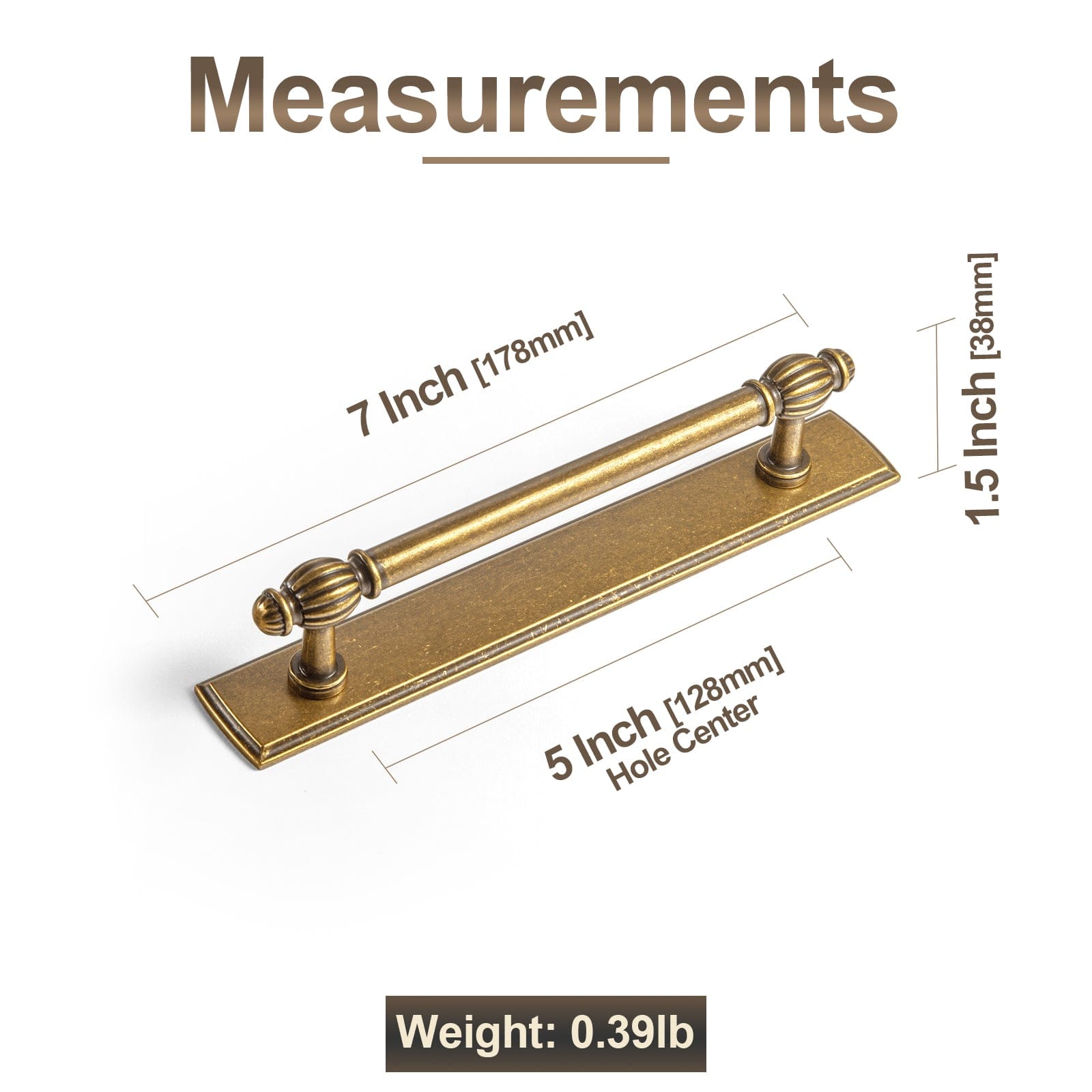 Goo-Ki Luxury Decorative Antique Brass Cabinet Handles Stylish Accents for Modern Cabinet Design