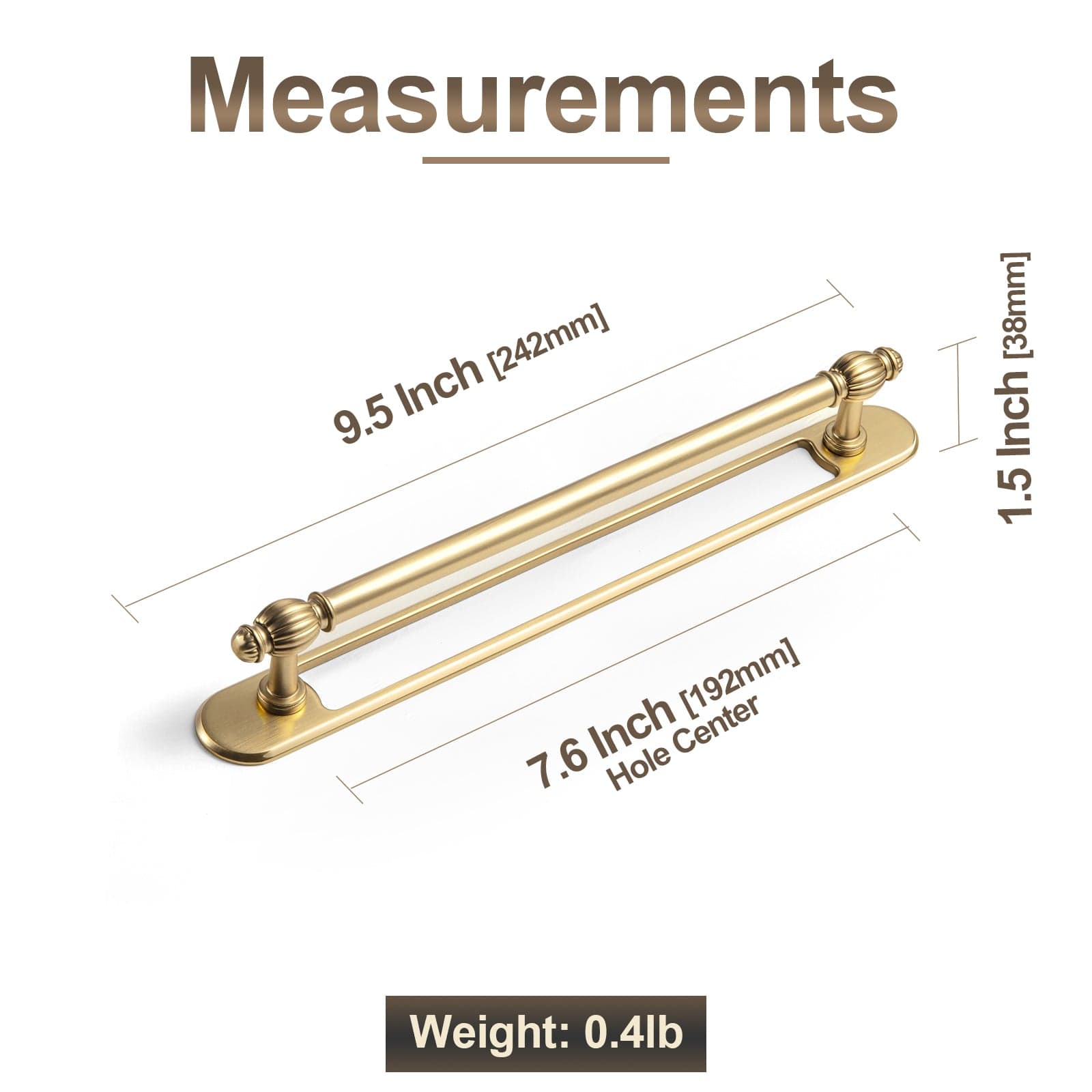 Goo-Ki Luxury Decorative Antique Brass Cabinet Handles Stylish Accents for Modern Cabinet Design