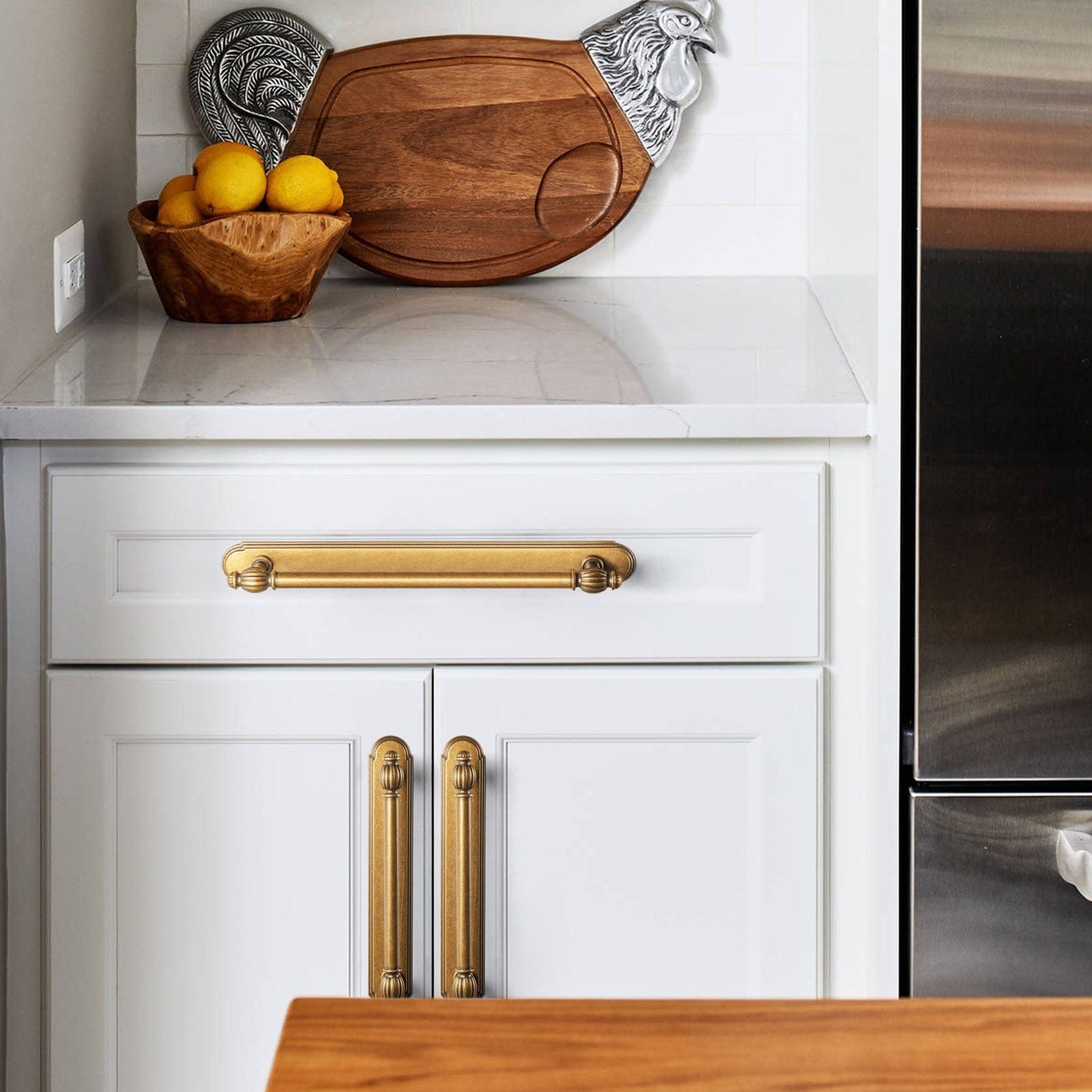 Goo-Ki Luxury Decorative Antique Brass Cabinet Handles Stylish Accents for Modern Cabinet Design