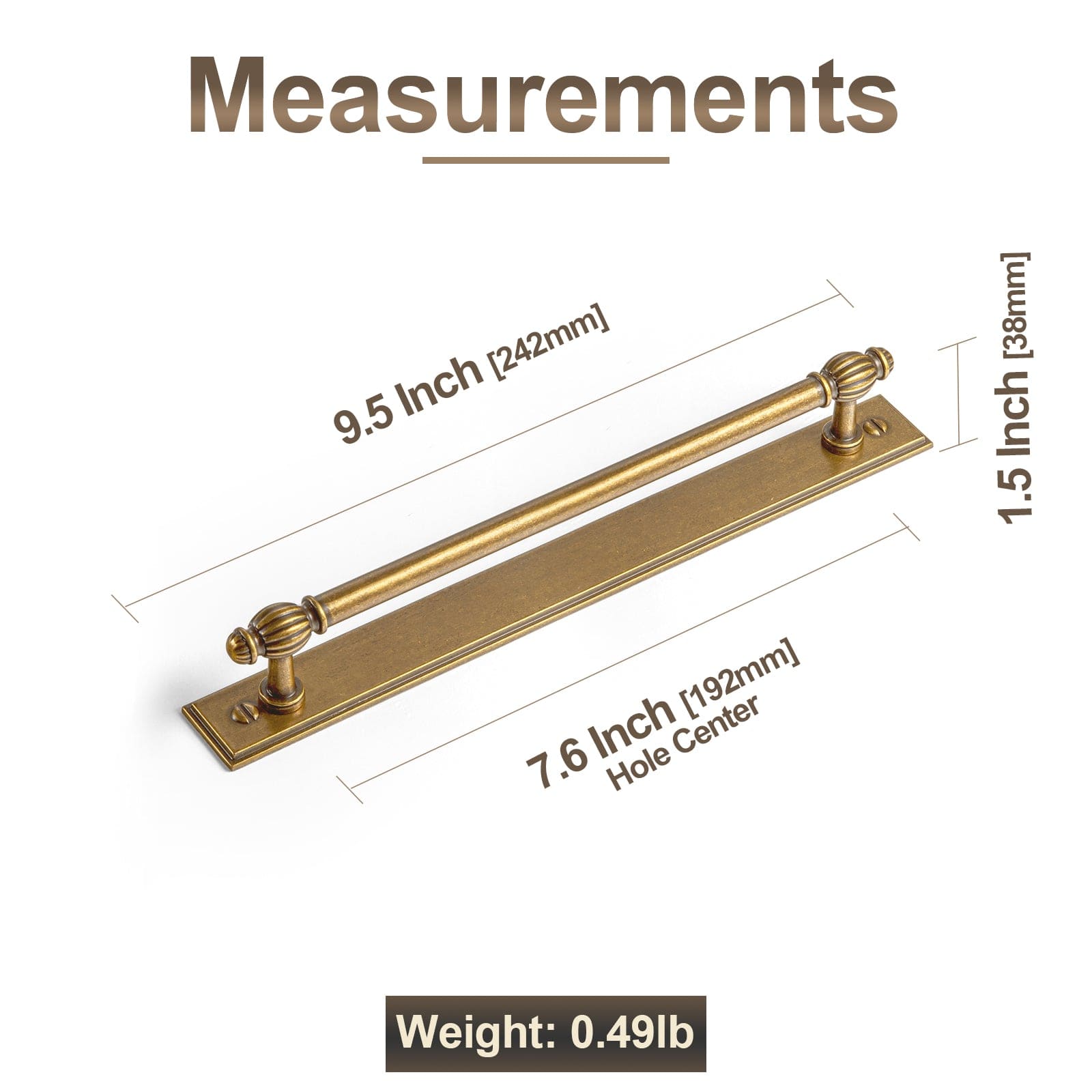 Goo-Ki Luxury Decorative Antique Brass Cabinet Handles Stylish Accents for Modern Cabinet Design