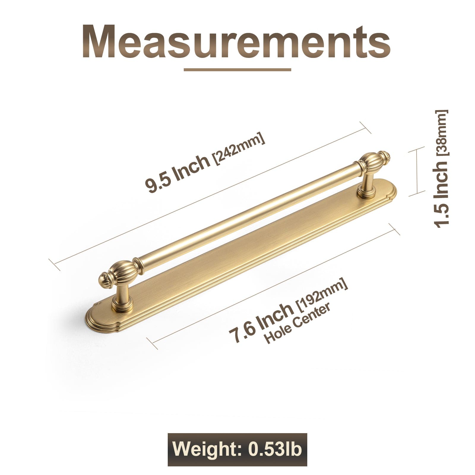 Goo-Ki Luxury Decorative Antique Brass Cabinet Handles Stylish Accents for Modern Cabinet Design