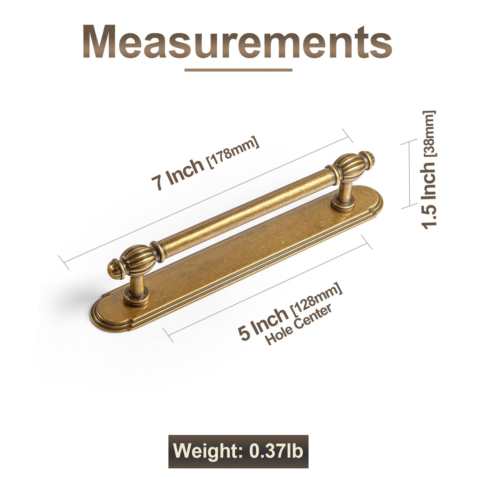 Goo-Ki Luxury Decorative Antique Brass Cabinet Handles Stylish Accents for Modern Cabinet Design