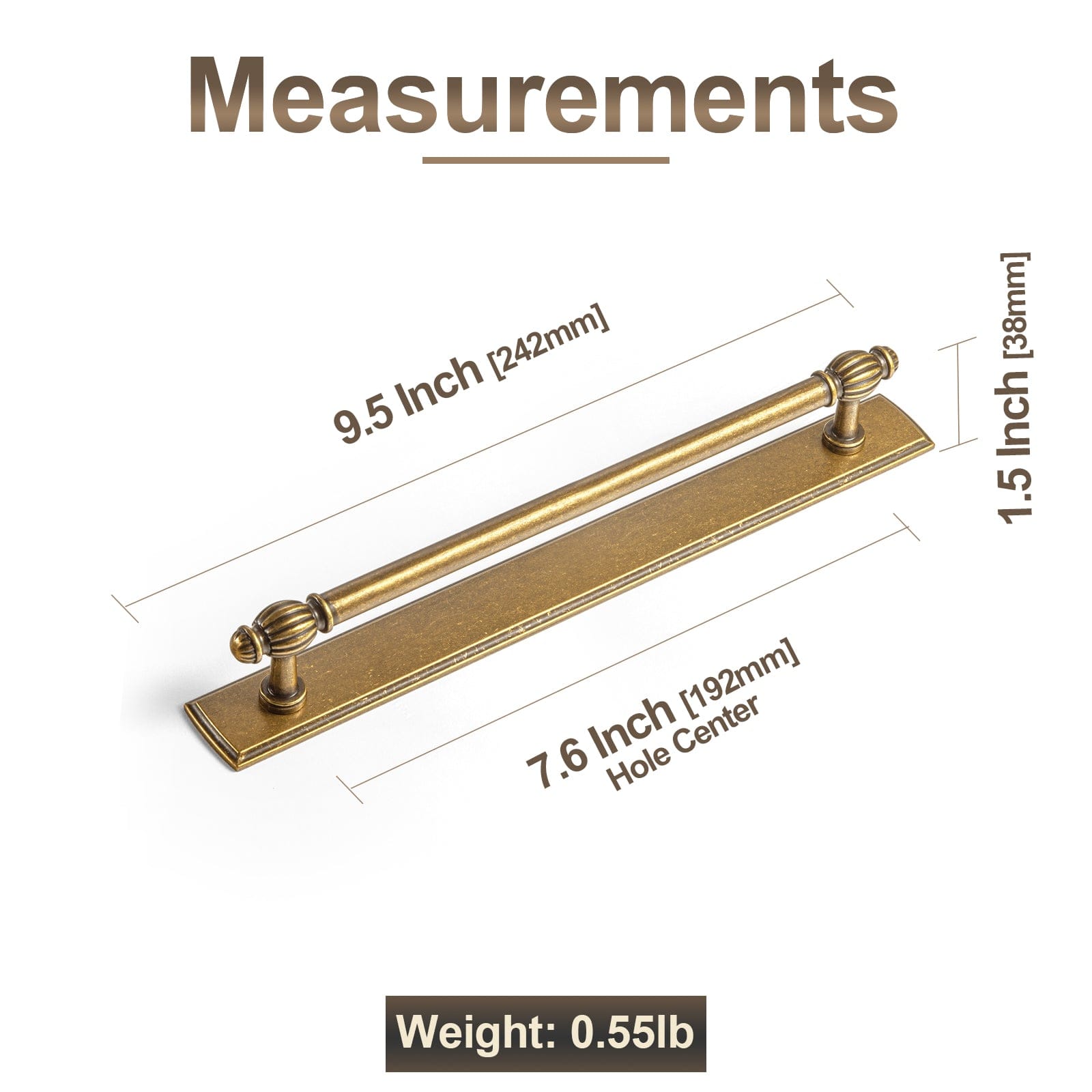 Goo-Ki Luxury Decorative Antique Brass Cabinet Handles Stylish Accents for Modern Cabinet Design