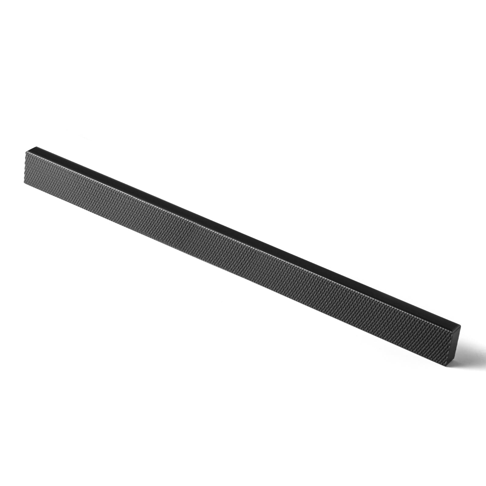 Goo-Ki Matte Black / 10'' Hole Center / 6 Pack Modern Aluminum Knurled Cabinet Pull Handles - Comfortable Grip & Long - lasting
