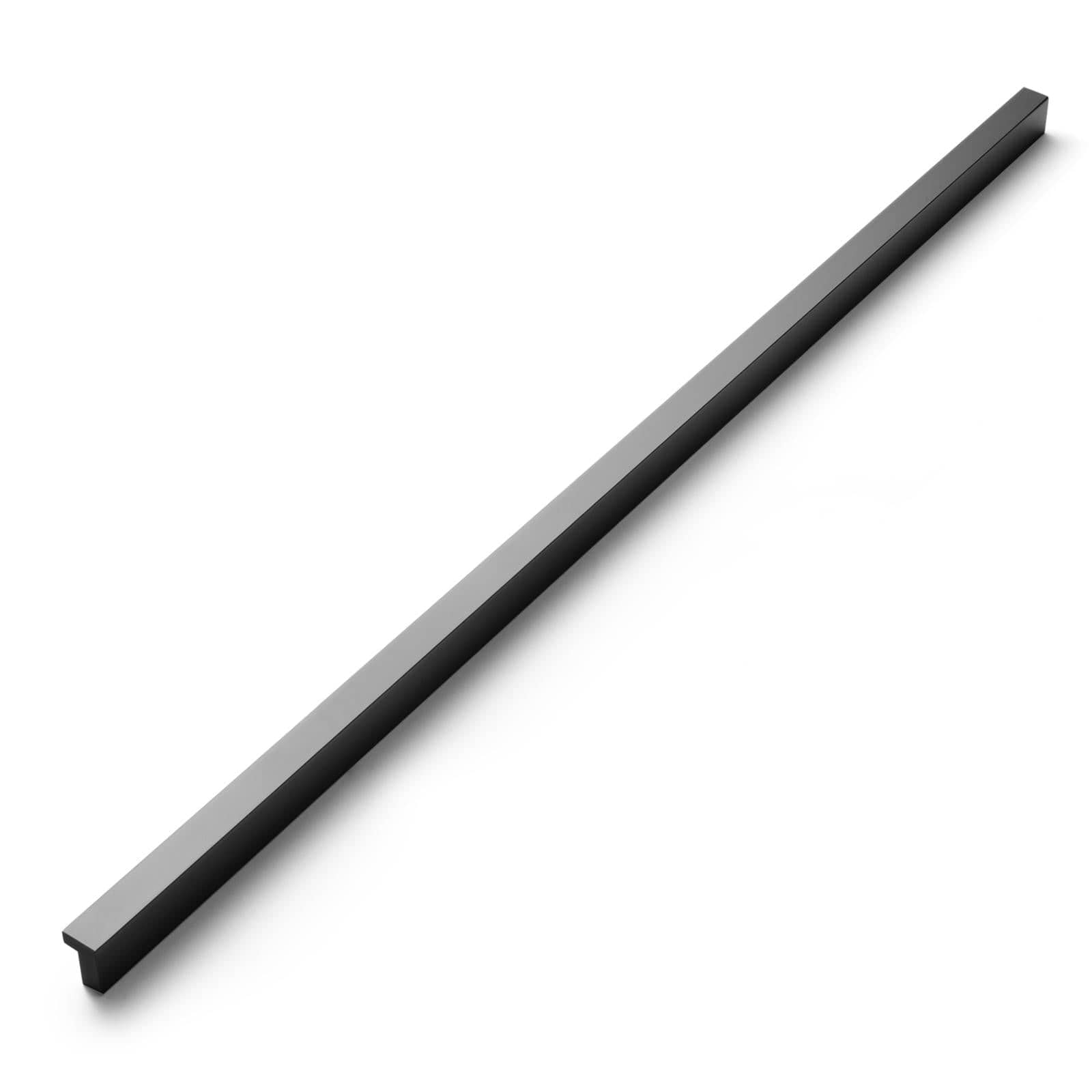 Goo-Ki Matte Black / 12.6'' Hole Center / 12 Pack Modern Drawer Handles Kitchen Cabinet Pulls Right Angle Finger Pulls