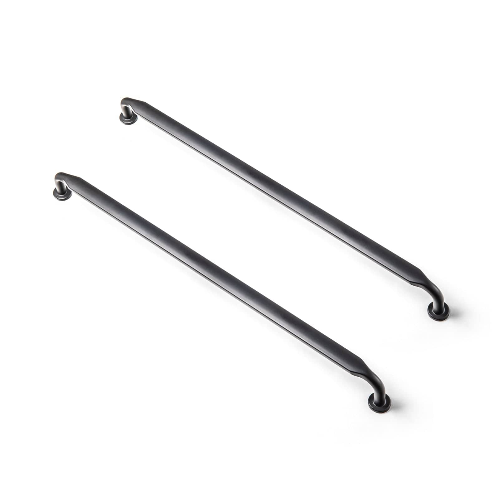 Goo-Ki Matte Black / 12.6'' Hole Center / 6 Pack Minimalist Slim Design Zinc Alloy Cabinet Pulls – Rustic Hardware for a Streamlined Look