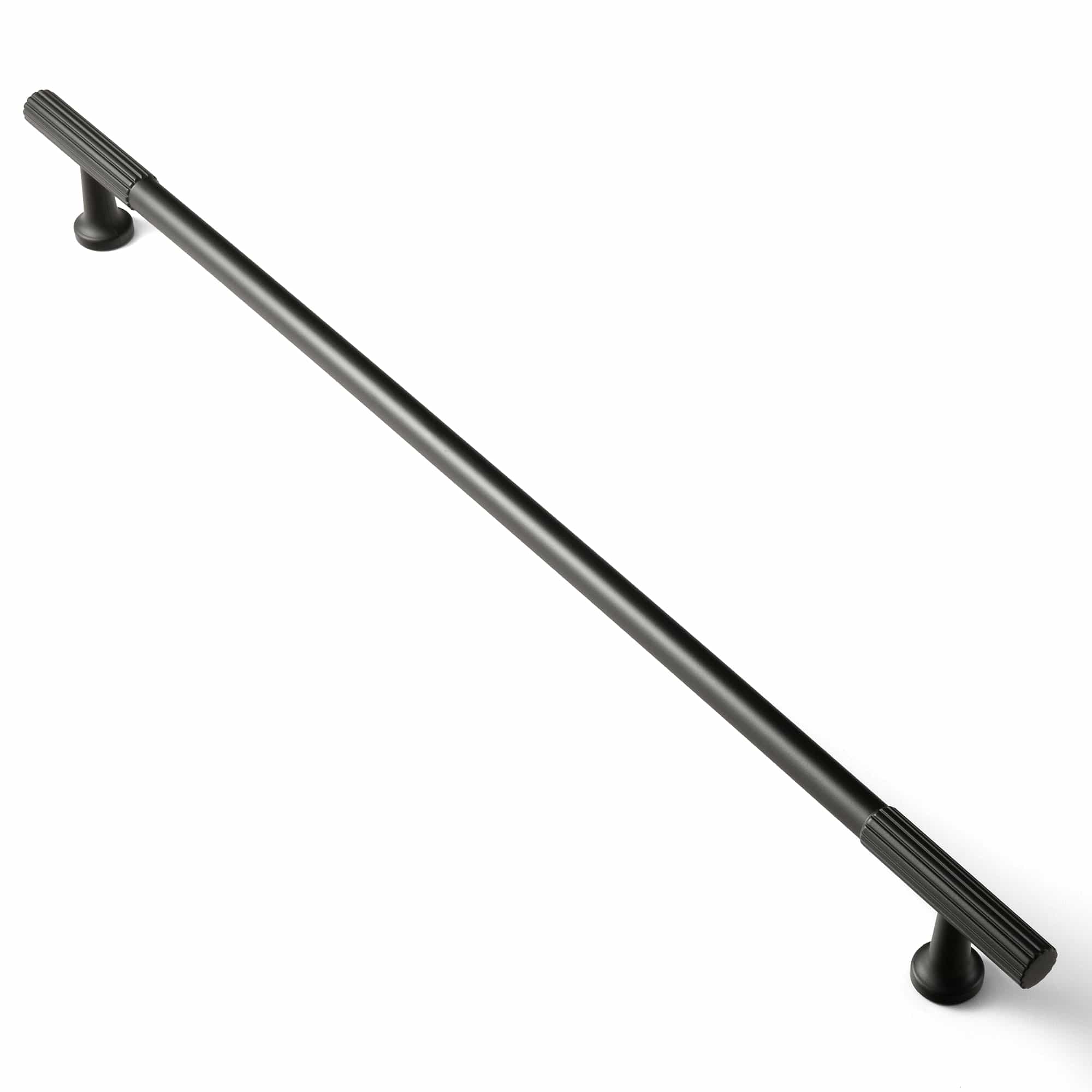 Goo-Ki Matte Black / 18'' Hole Center / 2 Pack Striped Decorations Cabinet Pull Retro Brass Cabinet Handles