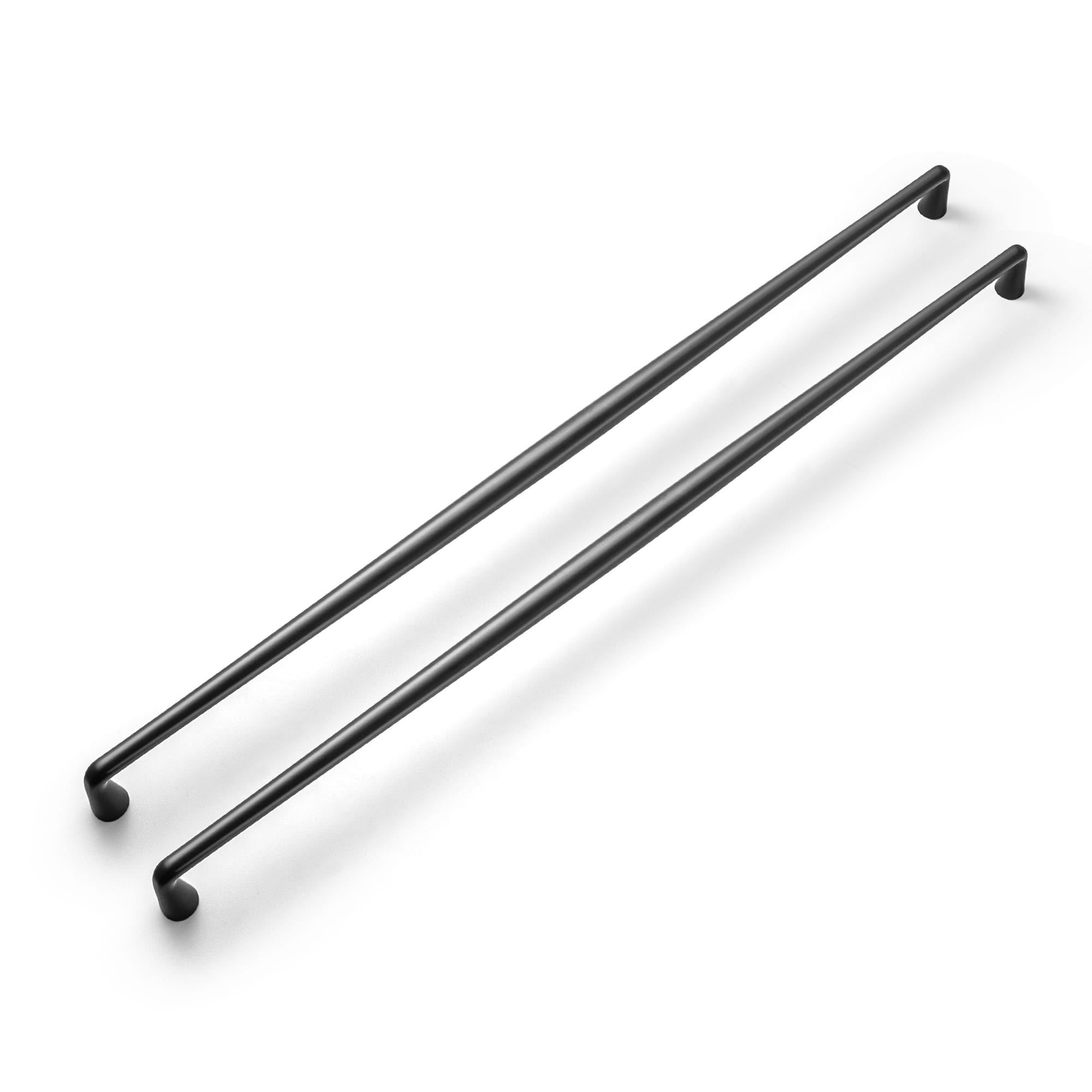 Goo-Ki Matte Black / 18'' Hole Center / 6 Pack Retro Cabinet Pulls Luxurious Drawer Pulls for Bedroom Kitchen