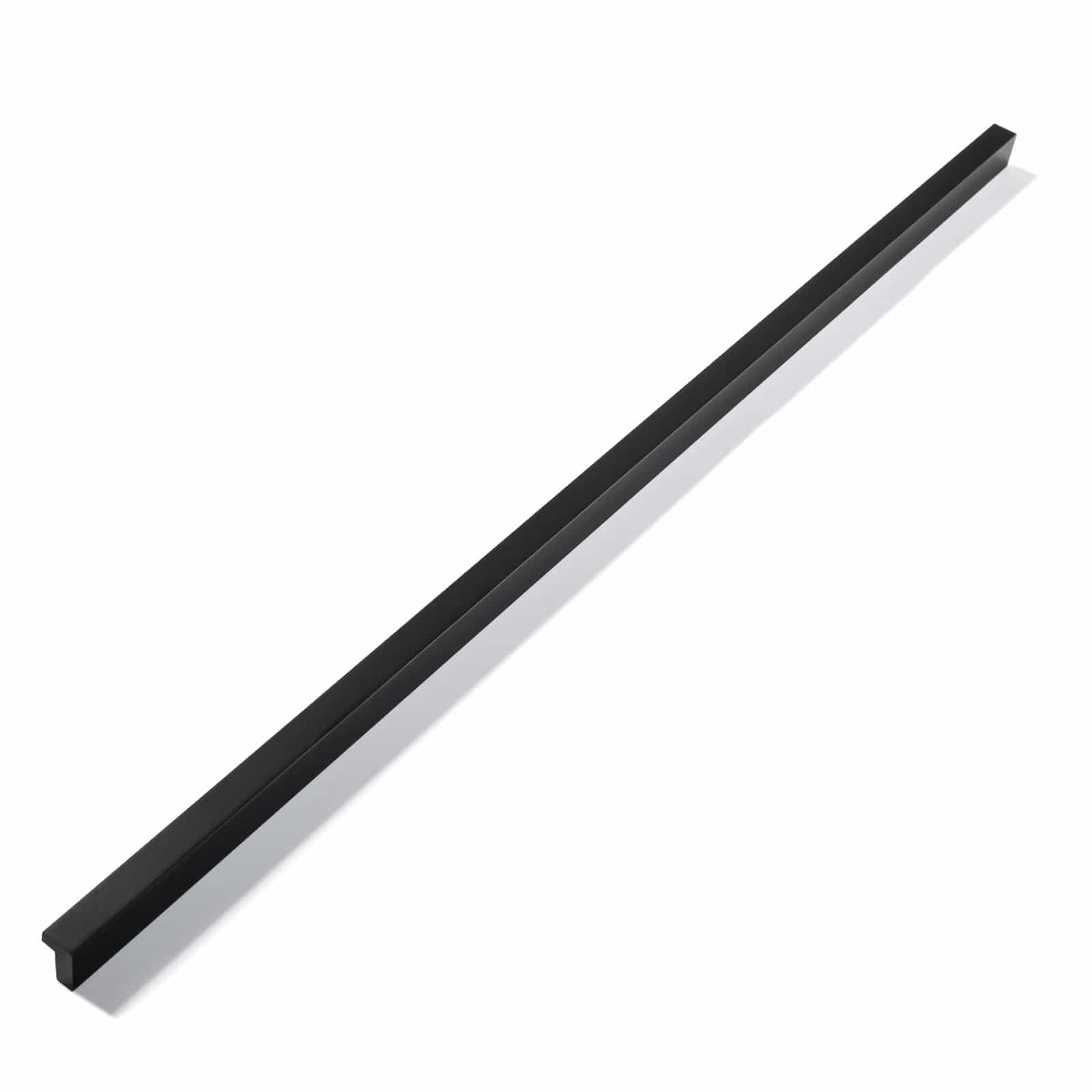 Goo-Ki Matte Black / 20'' Hole Center / 12 Pack Modern Drawer Handles Kitchen Cabinet Pulls Right Angle Finger Pulls