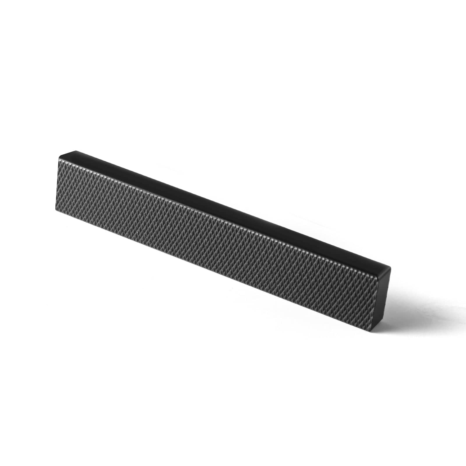 Goo-Ki Matte Black / 3'' Hole Center / 6 Pack Modern Aluminum Knurled Cabinet Pull Handles - Comfortable Grip & Long - lasting