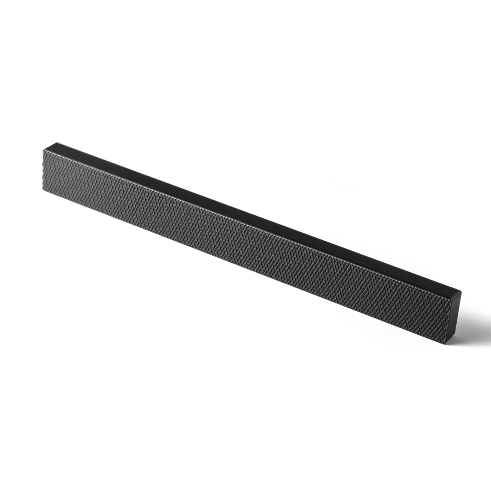 Goo-Ki Matte Black / 5'' Hole Center / 6 Pack Modern Aluminum Knurled Cabinet Pull Handles - Comfortable Grip & Long - lasting