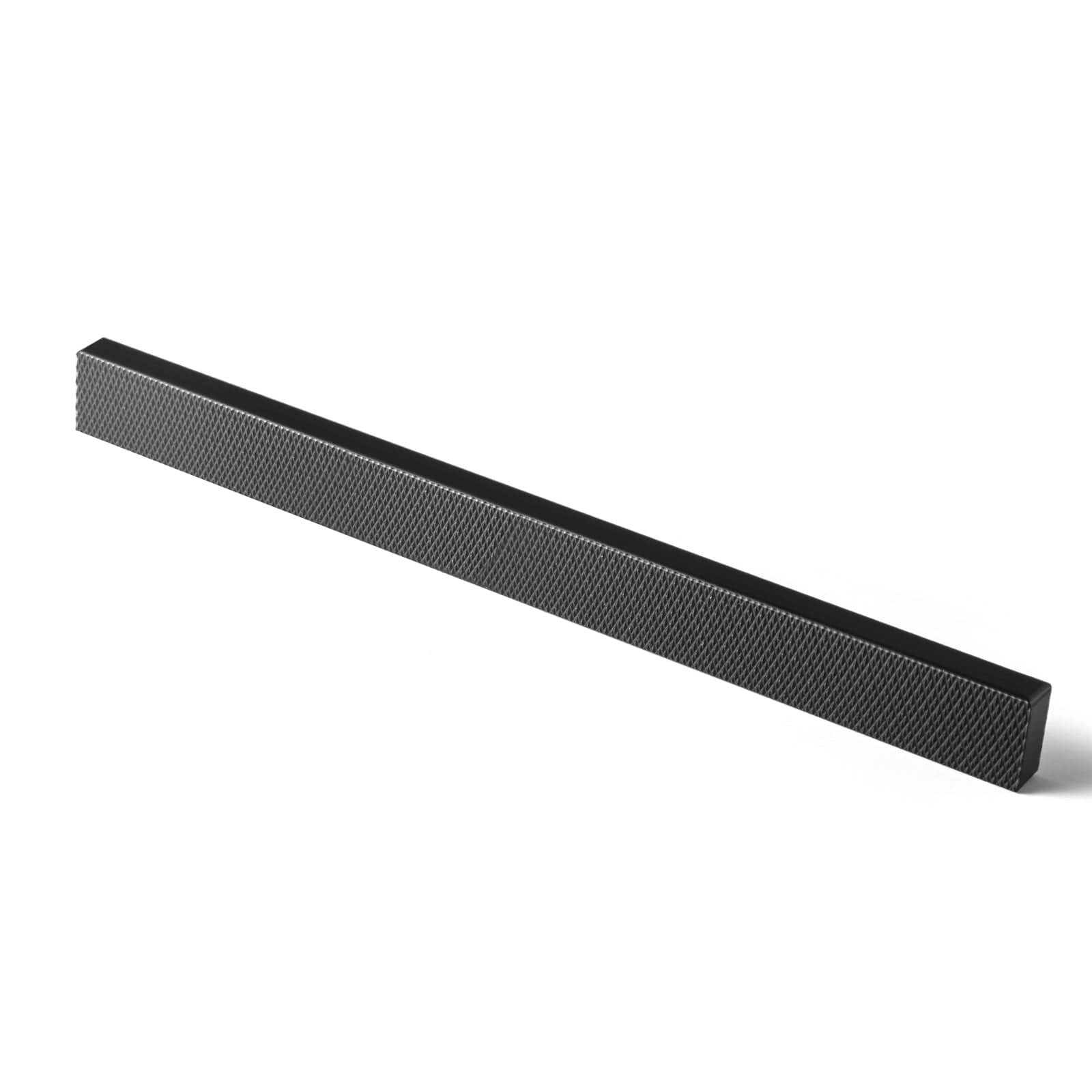 Goo-Ki Matte Black / 7.6'' Hole Center / 6 Pack Modern Aluminum Knurled Cabinet Pull Handles - Comfortable Grip & Long - lasting