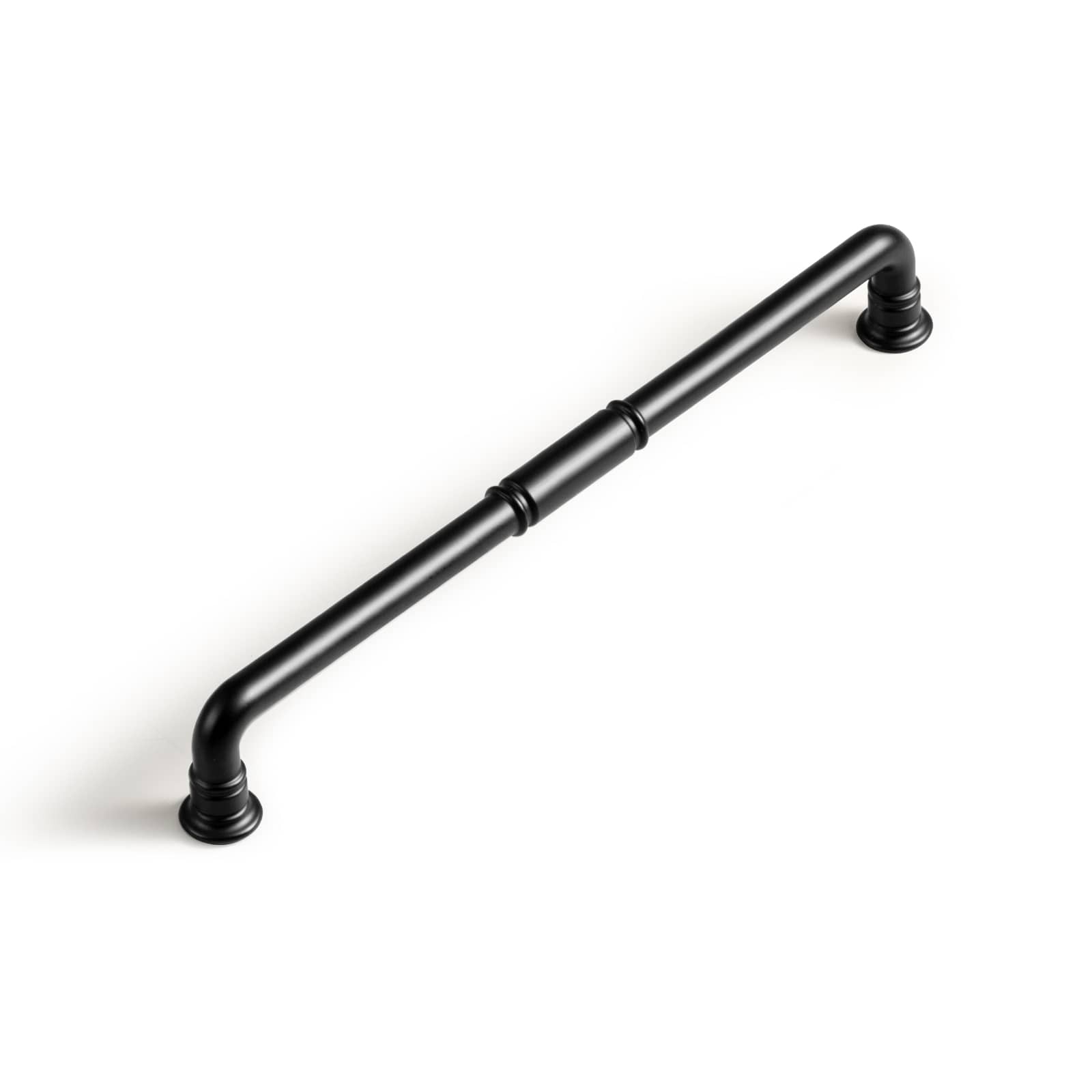 Goo-Ki Matte Black / 7.6'' Hole Center / 6 Pack Vintage Brass Pipe Style Cabinet Handles for Modern - Rustic Interiors