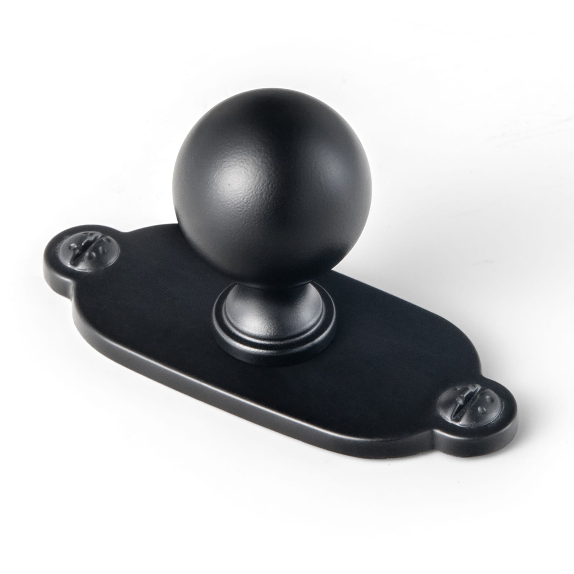 Goo-Ki Matte Black / G013 / 0.94'' Knob 6 Pack Stylish Zinc Alloy Cabinet Knobs Classic Round Design Durable Cabinet Handles