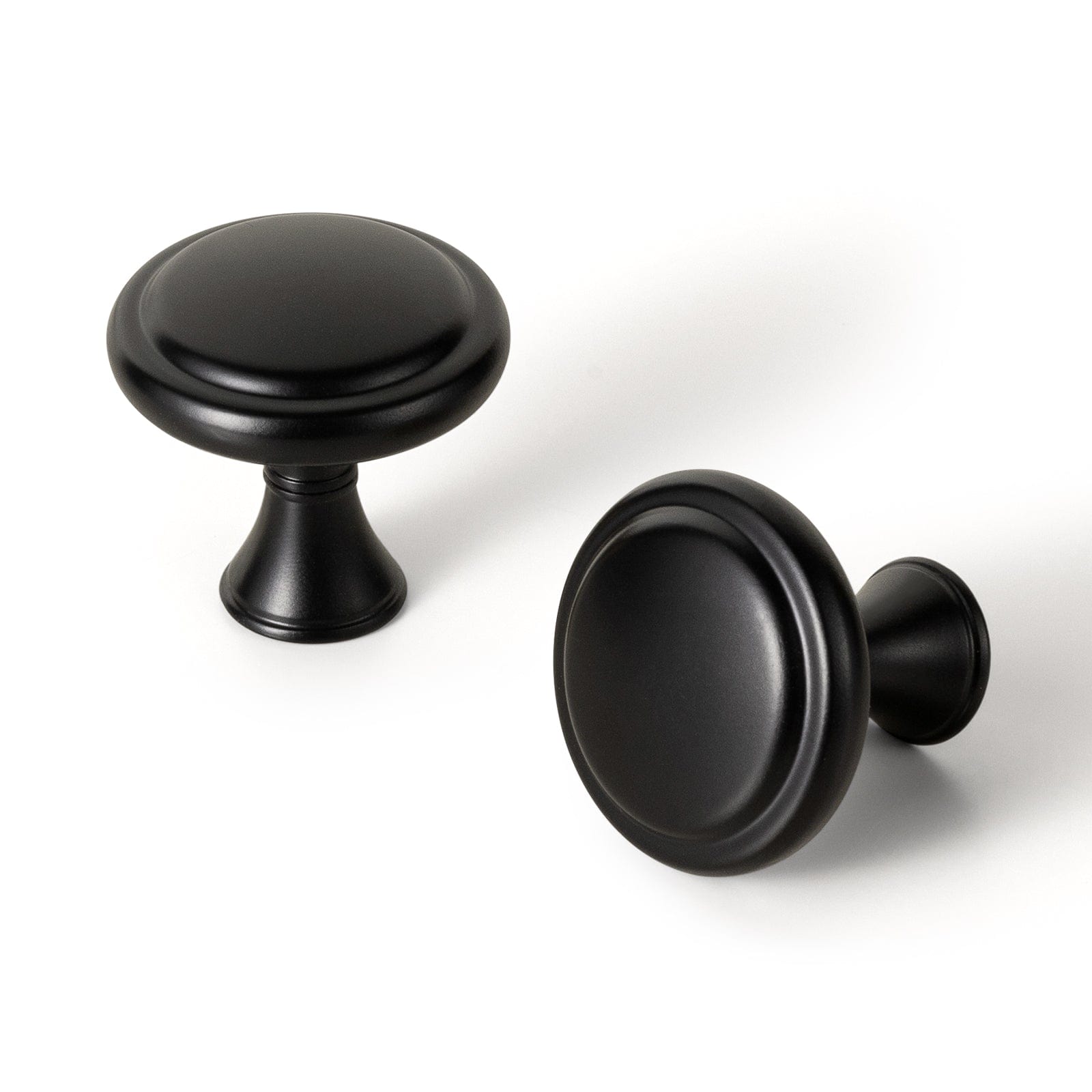 Goo-Ki Matte Black / Knob / 6 Pack Vintage-Inspired Zinc Alloy Decorative Knobs Versatile Furniture Cabinet Hardware