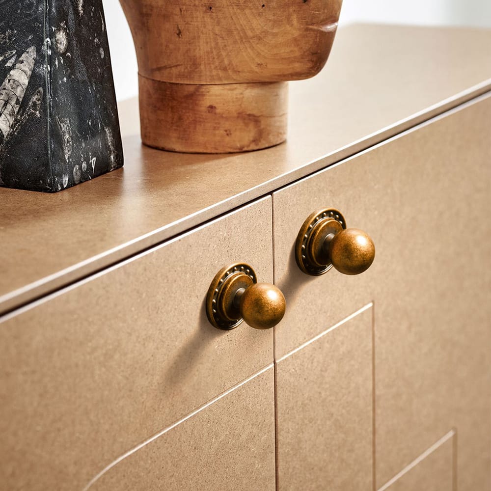Goo-Ki Mid-Century Modern Arch Cabinet Pulls Antique Brass Kitchen Hardware