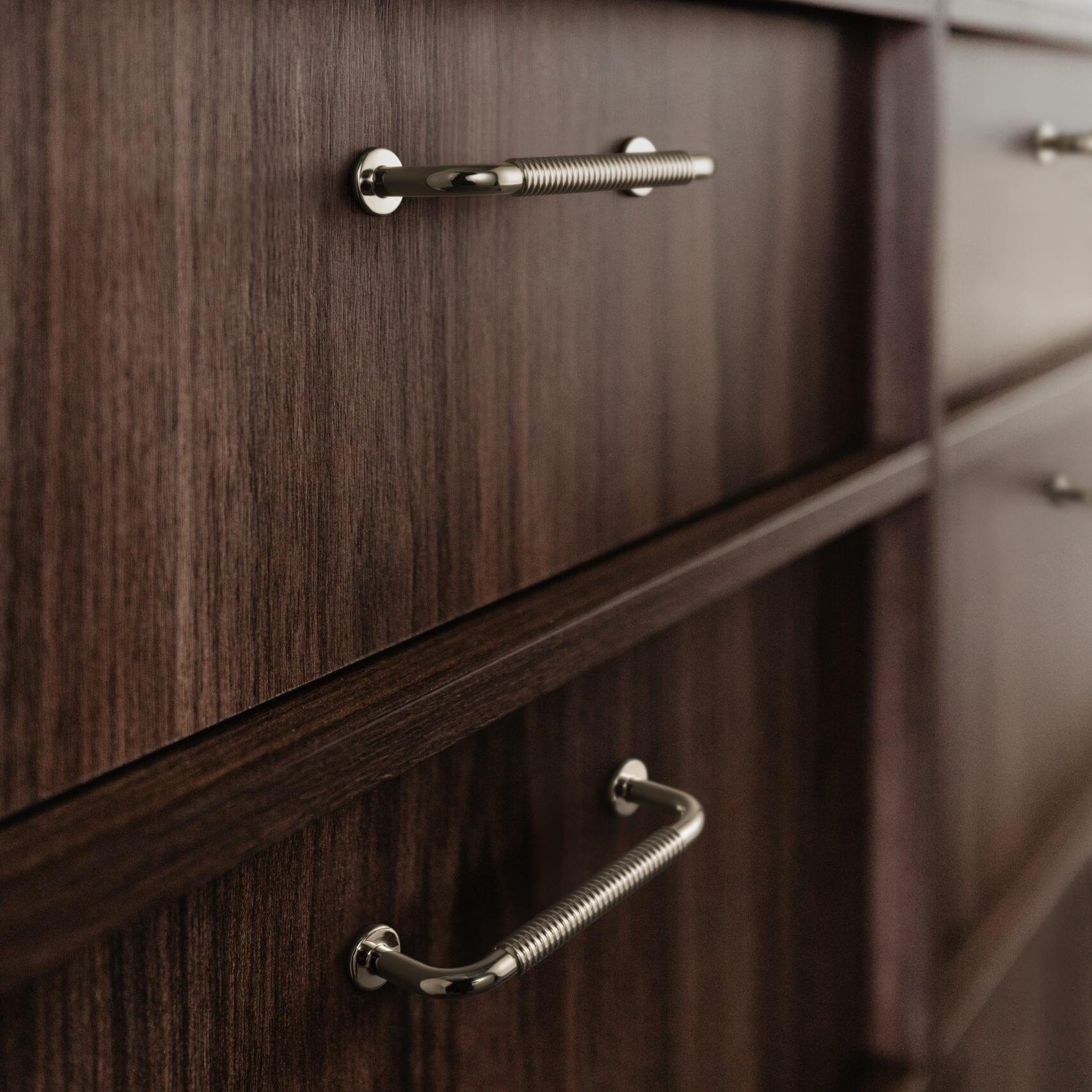 Goo-Ki Mid-Century Swirl Cabinet Bar Handles Home Improvement Dresser Pulls