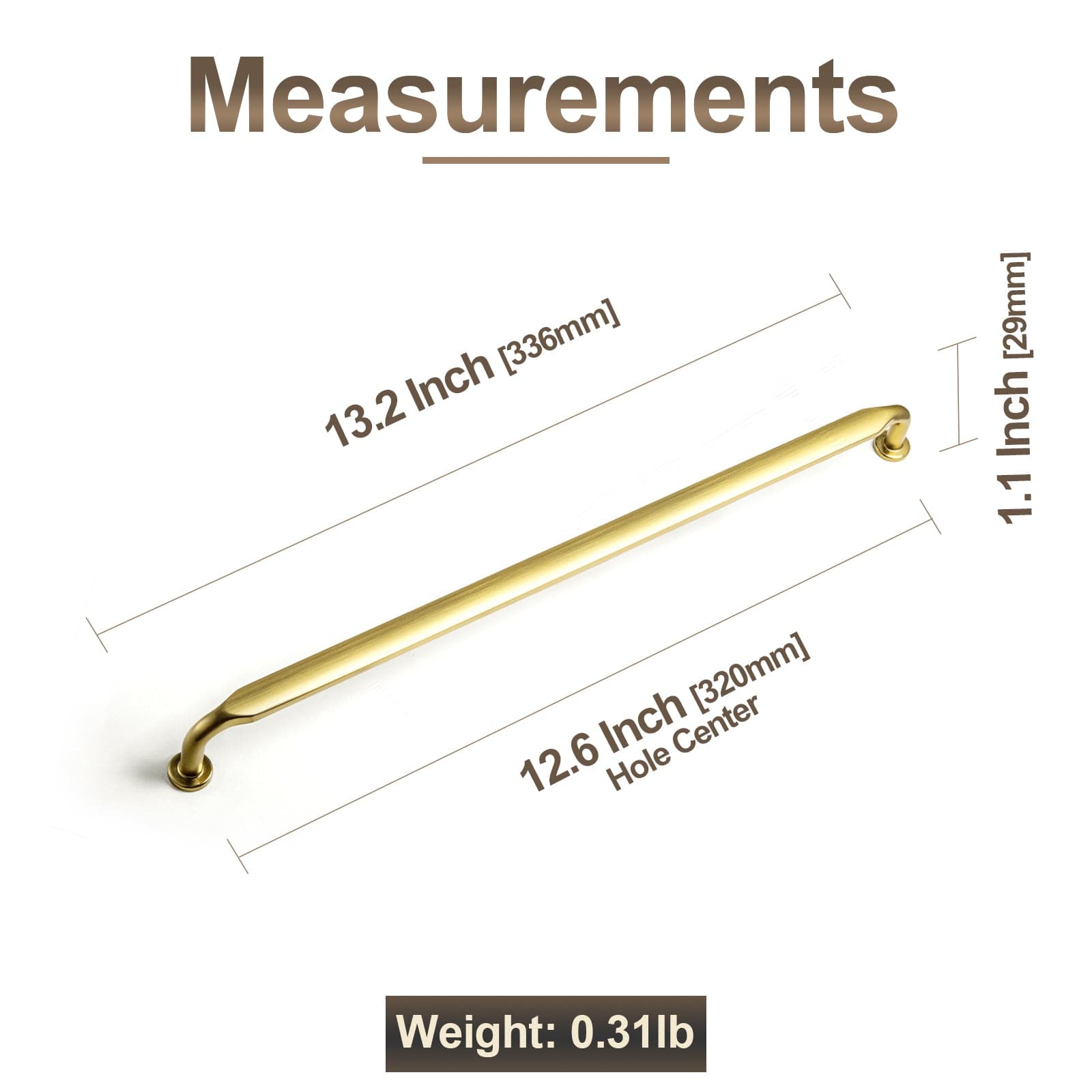 Goo-Ki Minimalist Slim Design Zinc Alloy Cabinet Pulls – Rustic Hardware for a Streamlined Look