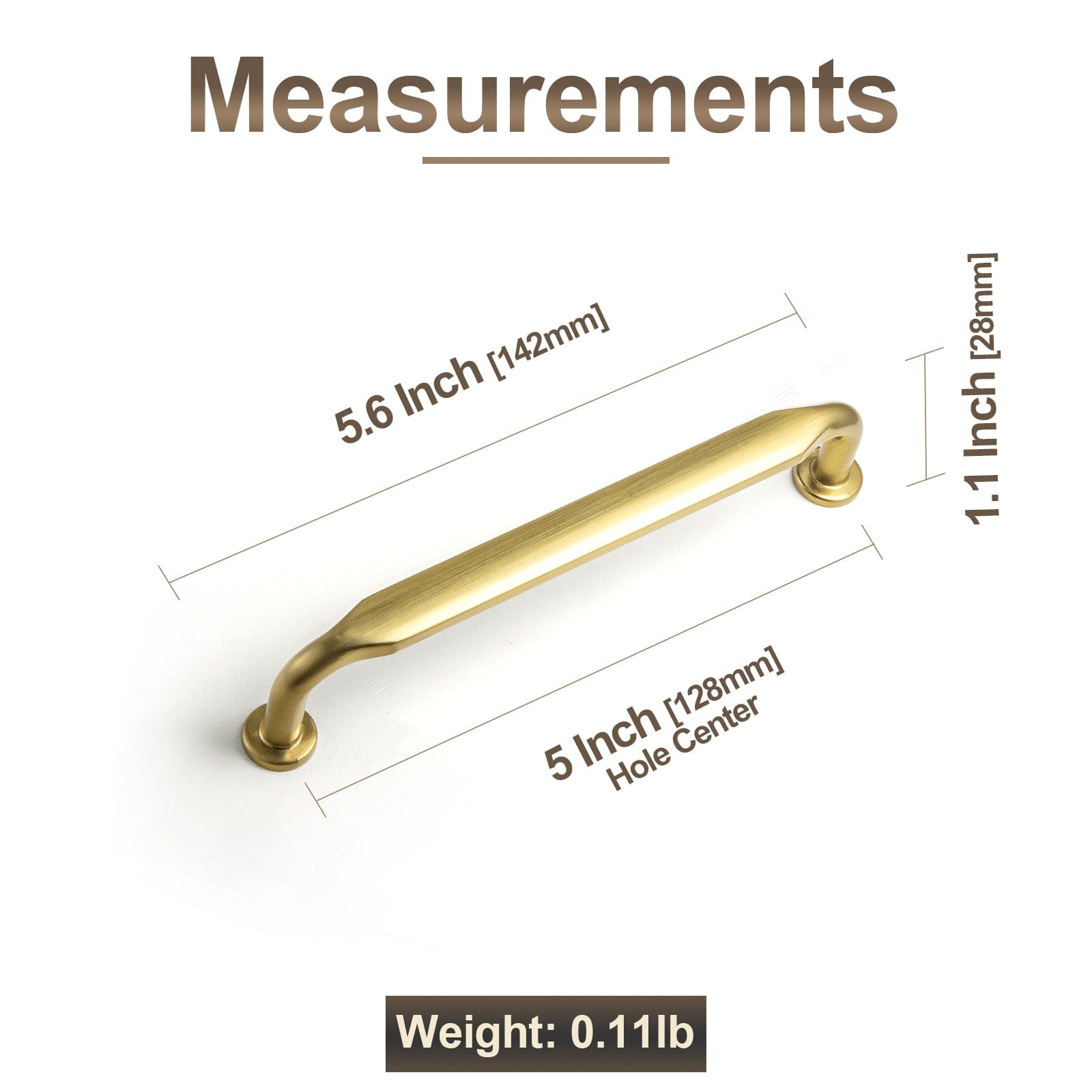 Goo-Ki Minimalist Slim Design Zinc Alloy Cabinet Pulls – Rustic Hardware for a Streamlined Look