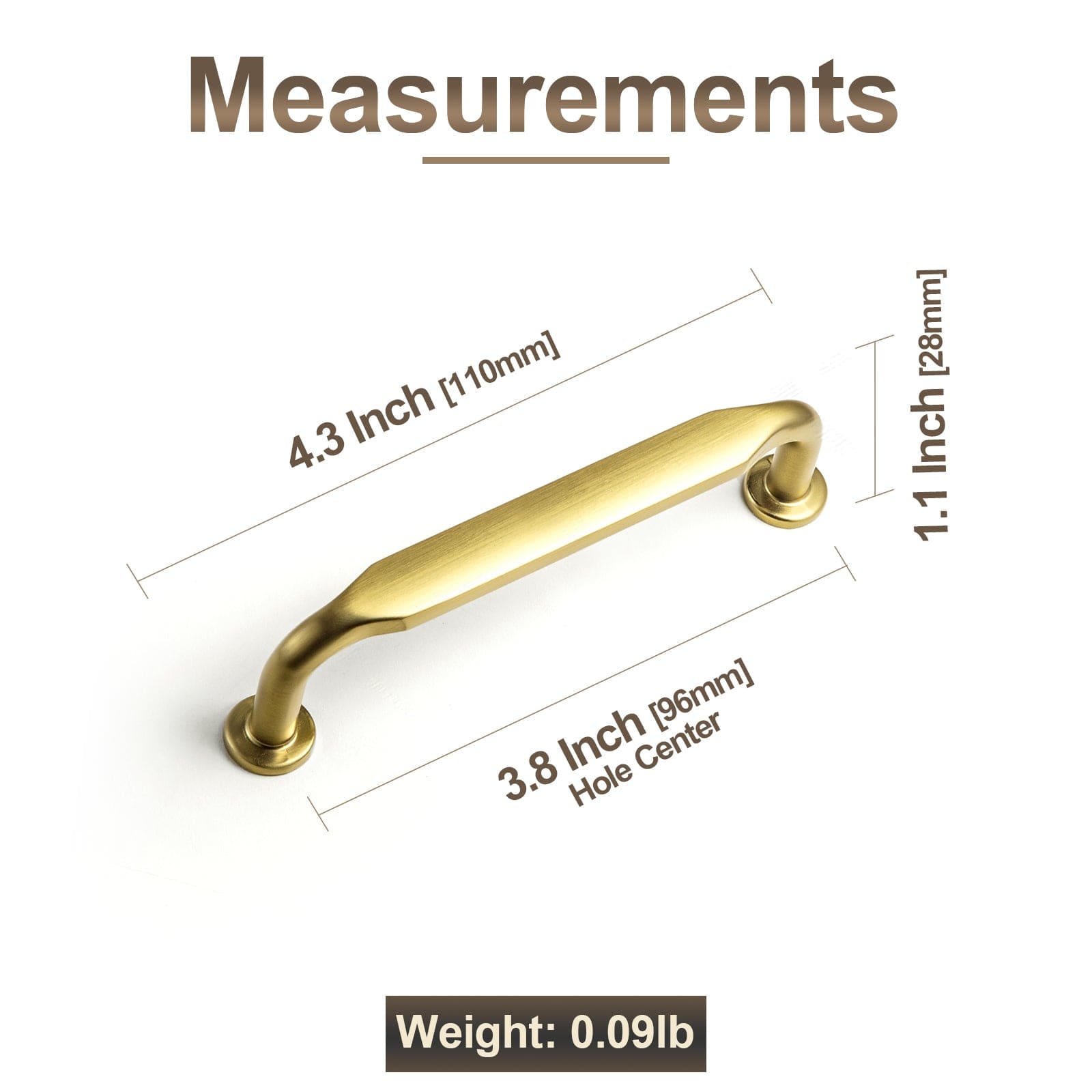 Goo-Ki Minimalist Slim Design Zinc Alloy Cabinet Pulls – Rustic Hardware for a Streamlined Look