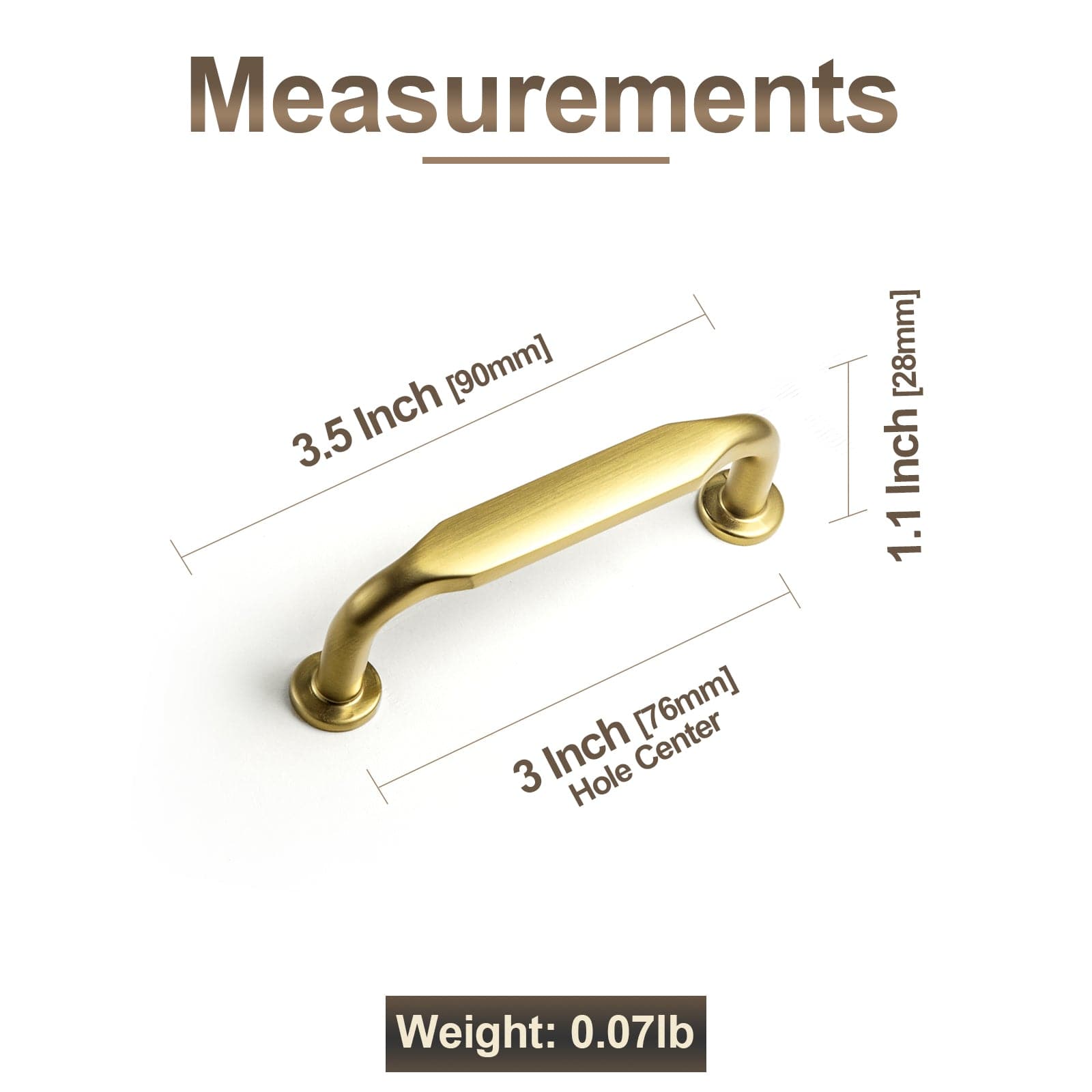 Goo-Ki Minimalist Slim Design Zinc Alloy Cabinet Pulls – Rustic Hardware for a Streamlined Look