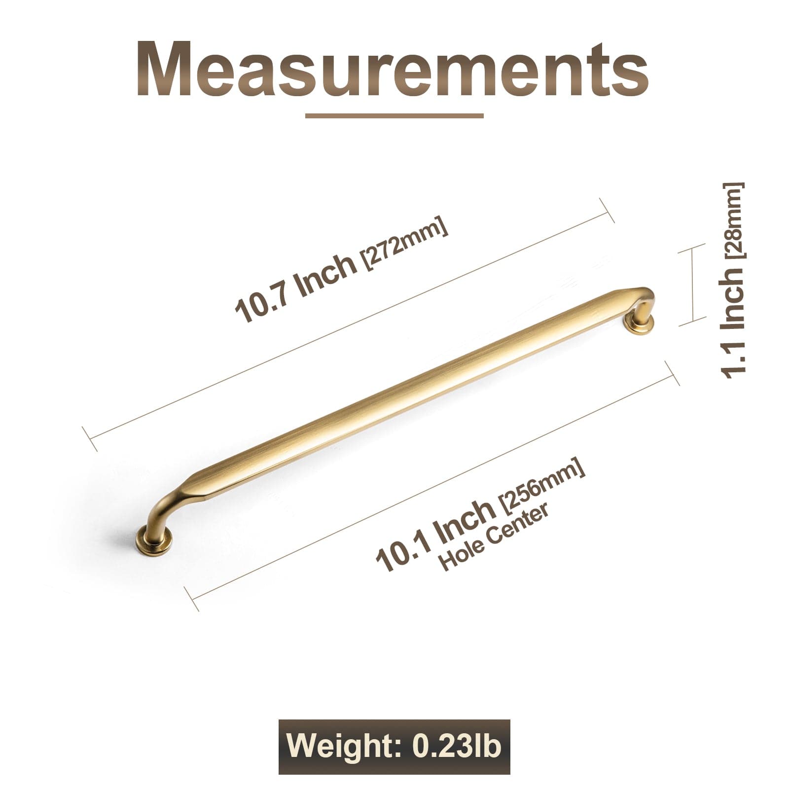 Goo-Ki Minimalist Slim Design Zinc Alloy Cabinet Pulls – Rustic Hardware for a Streamlined Look