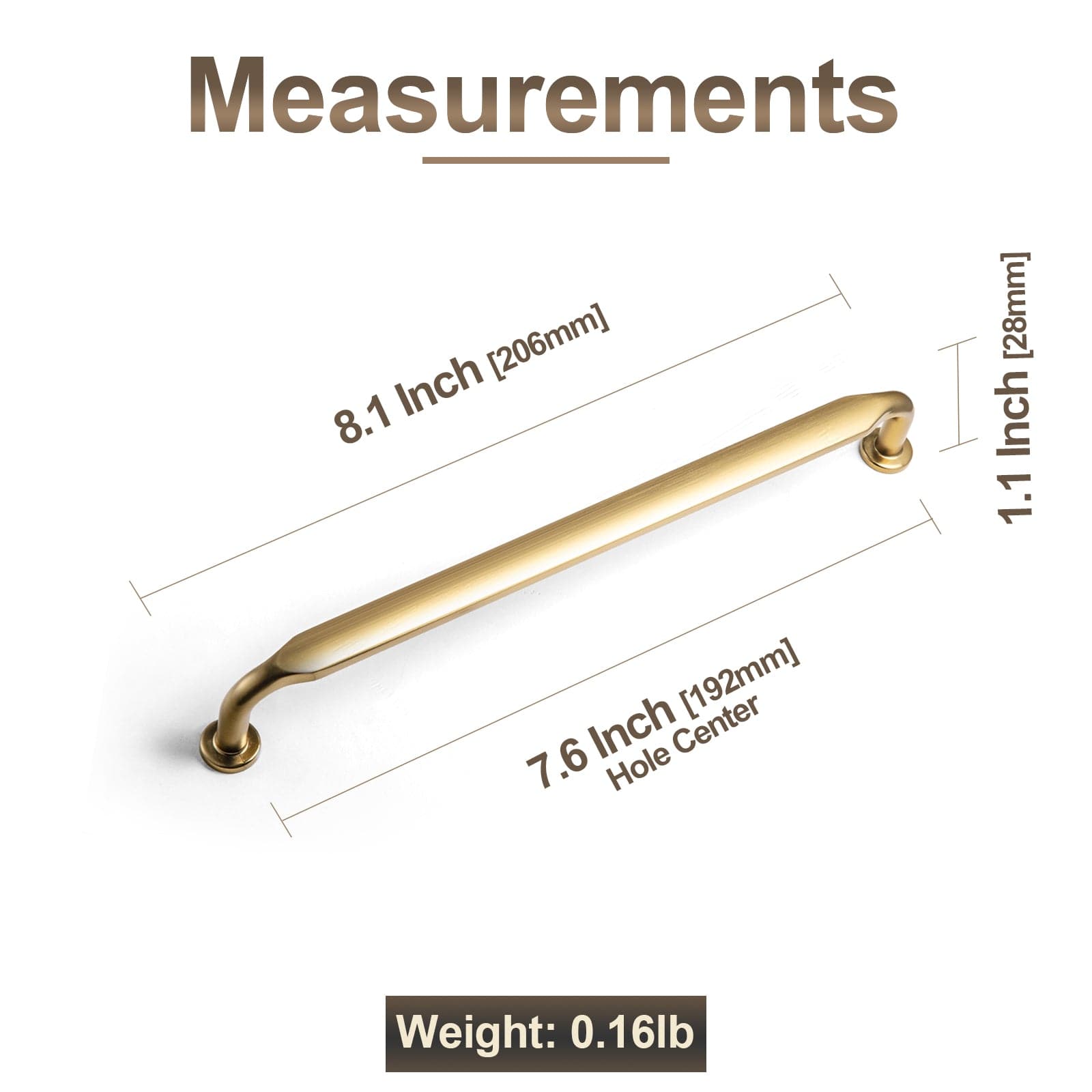 Goo-Ki Minimalist Slim Design Zinc Alloy Cabinet Pulls – Rustic Hardware for a Streamlined Look
