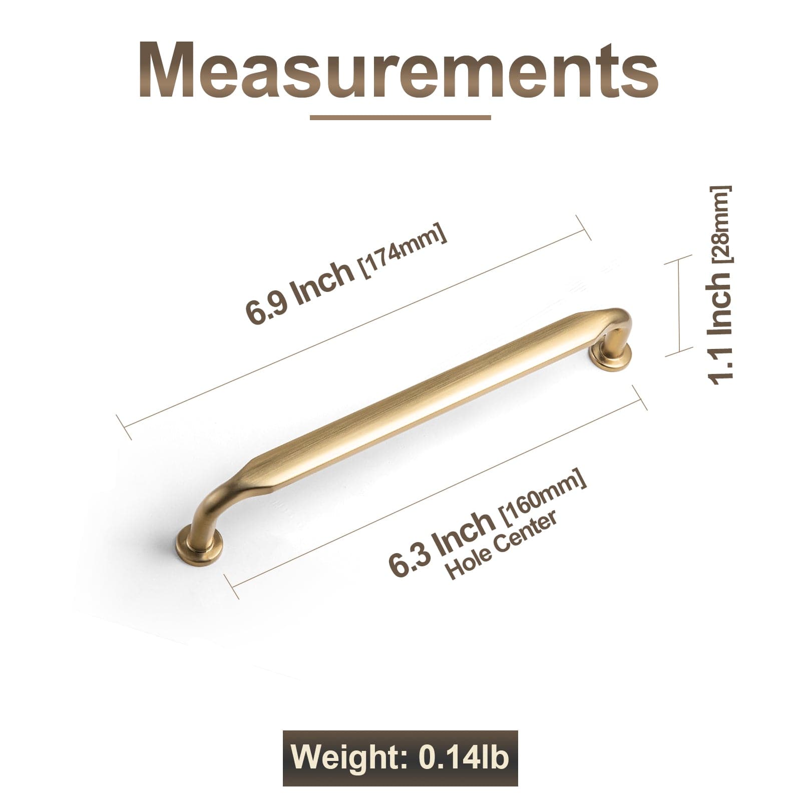 Goo-Ki Minimalist Slim Design Zinc Alloy Cabinet Pulls – Rustic Hardware for a Streamlined Look