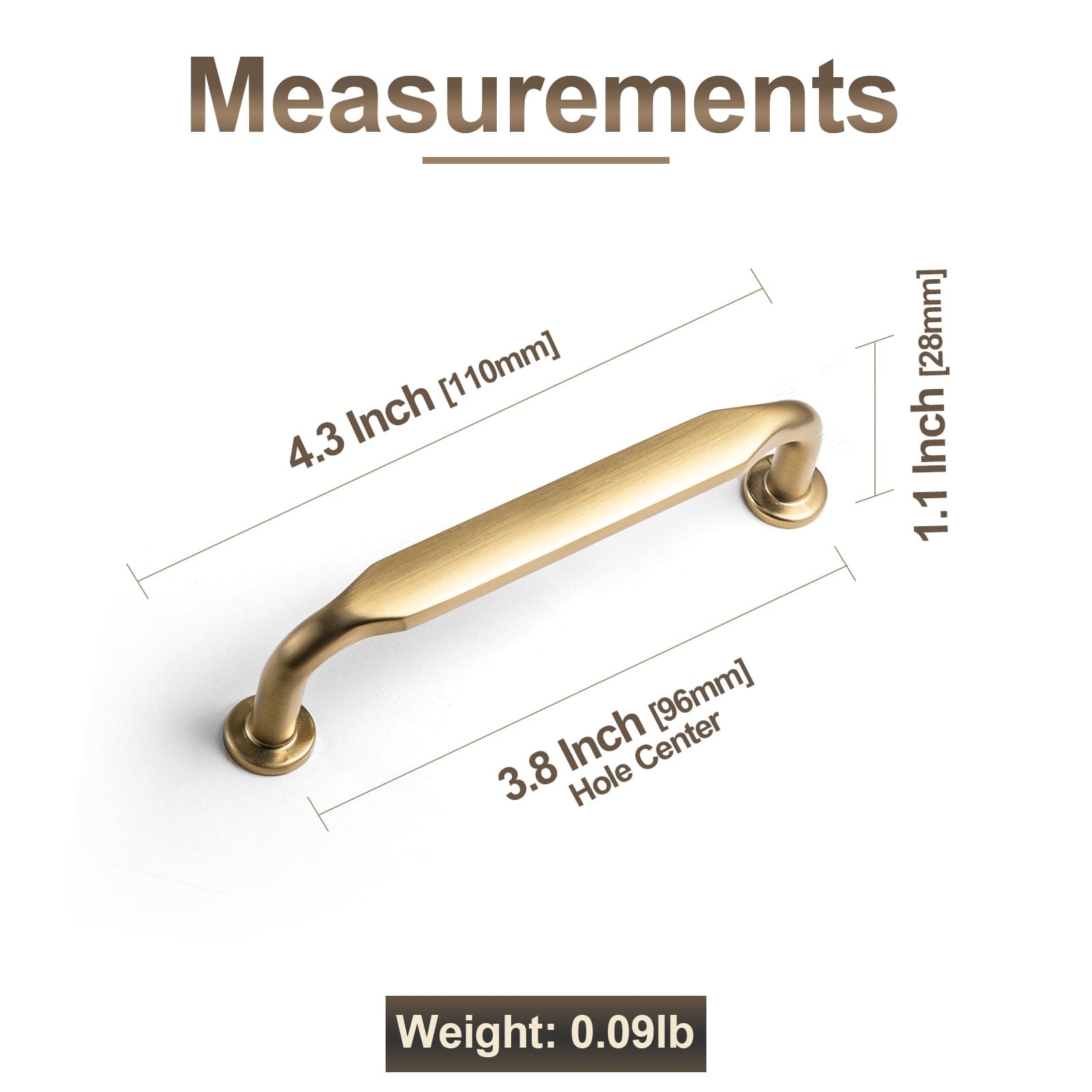Goo-Ki Minimalist Slim Design Zinc Alloy Cabinet Pulls – Rustic Hardware for a Streamlined Look